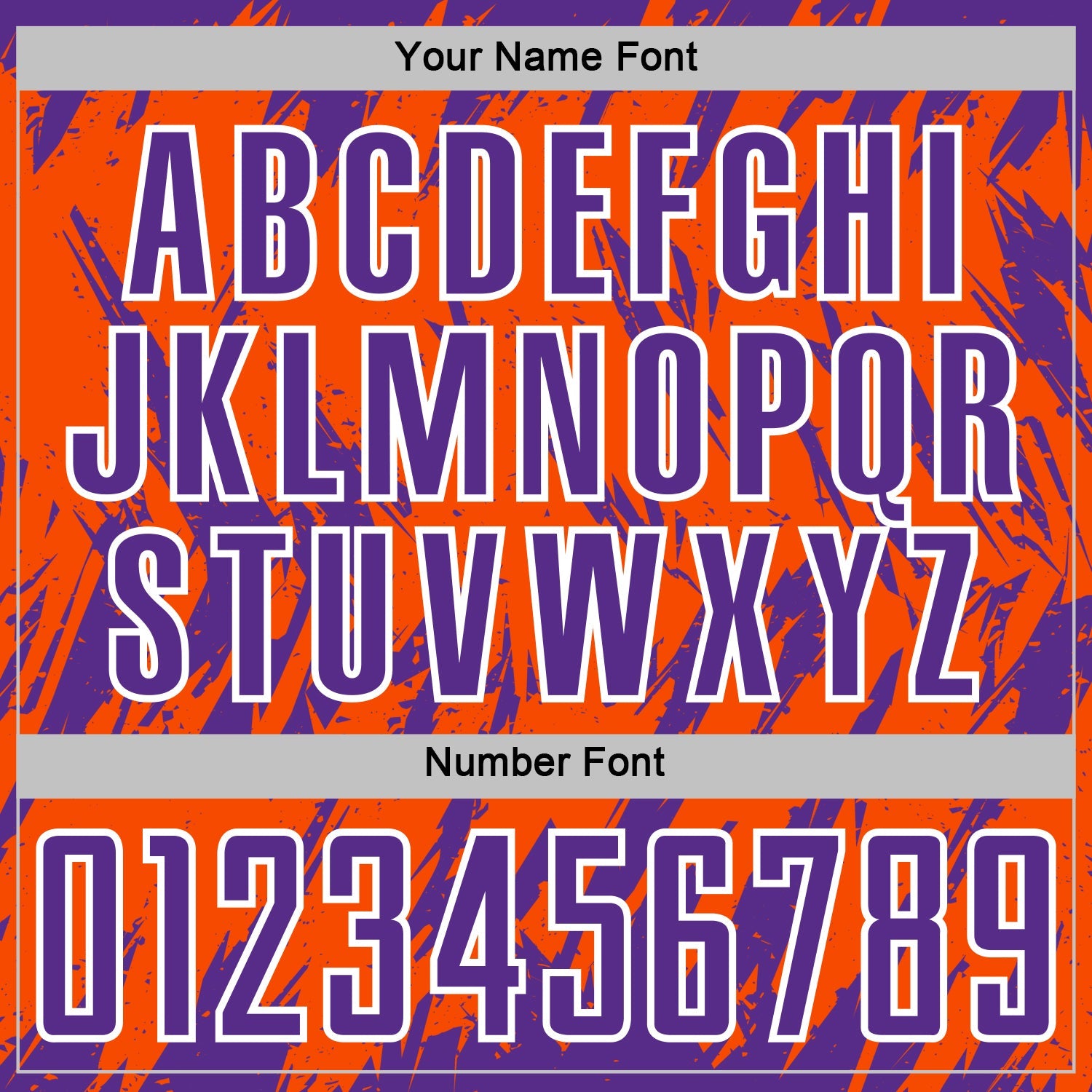 Custom Orange Purple-White Splatter Torn Sharp Brush Stroke Sublimation Soccer Uniform Jersey view 6