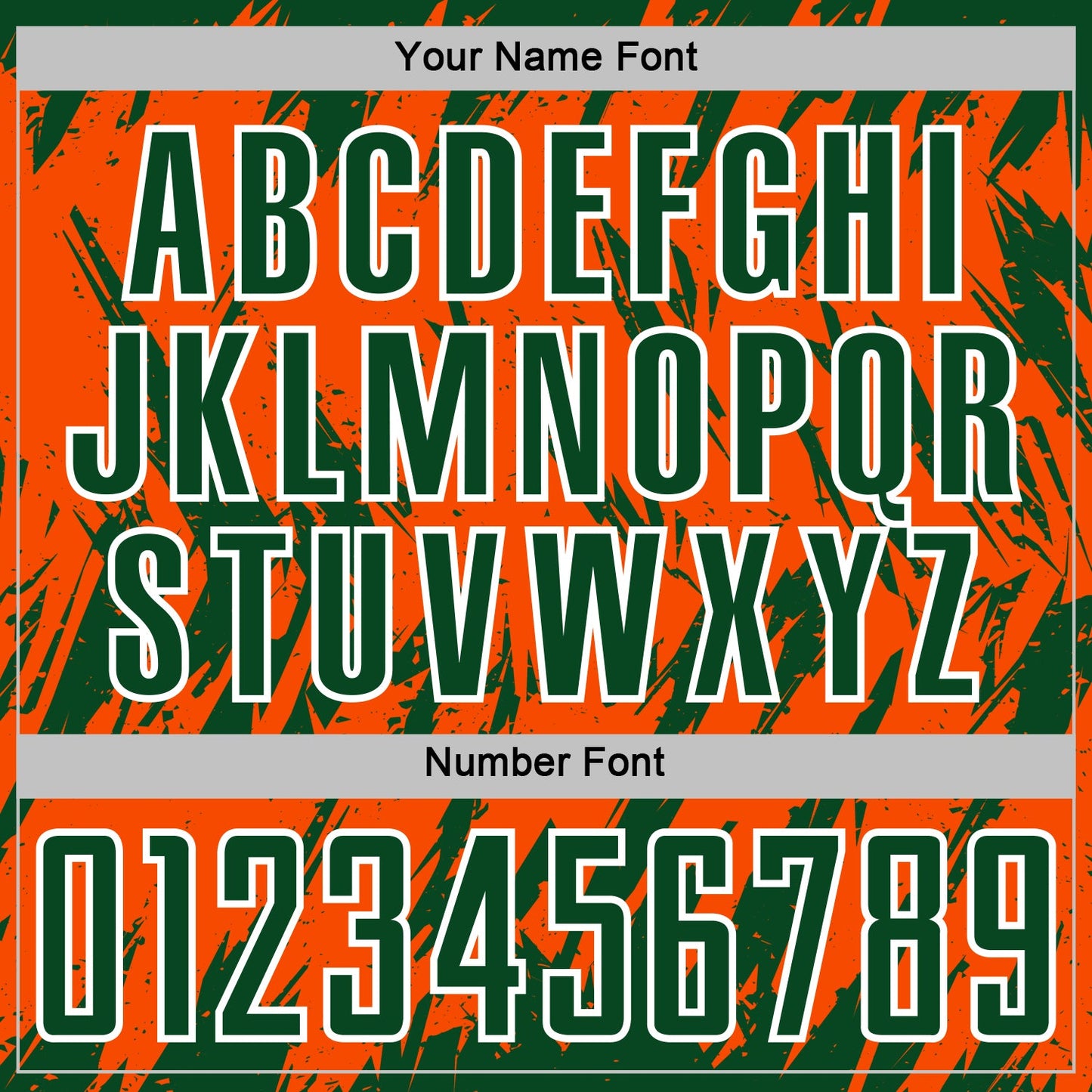 Custom Orange Green-White Splatter Torn Sharp Brush Stroke Sublimation Soccer Uniform Jersey view 6