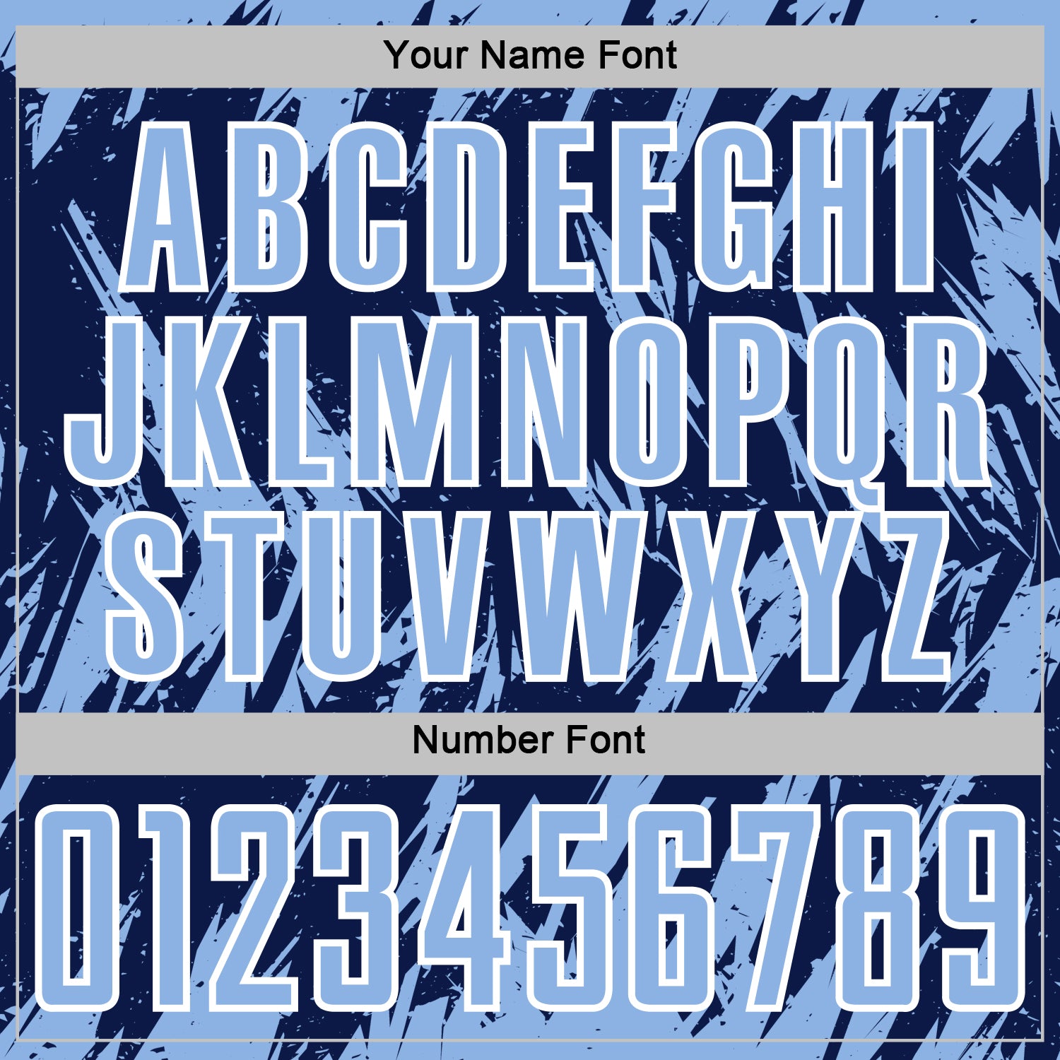 Custom Navy Light Blue-White Splatter Torn Sharp Brush Stroke Sublimation Soccer Uniform Jersey view 6