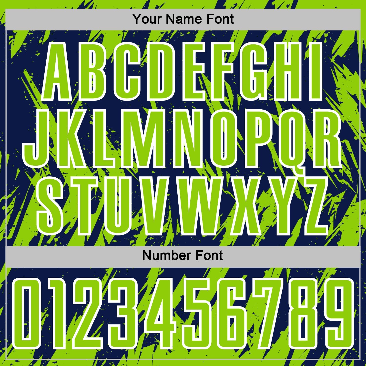 Custom Navy Neon Green-White Splatter Torn Sharp Brush Stroke Sublimation Soccer Uniform Jersey view 6