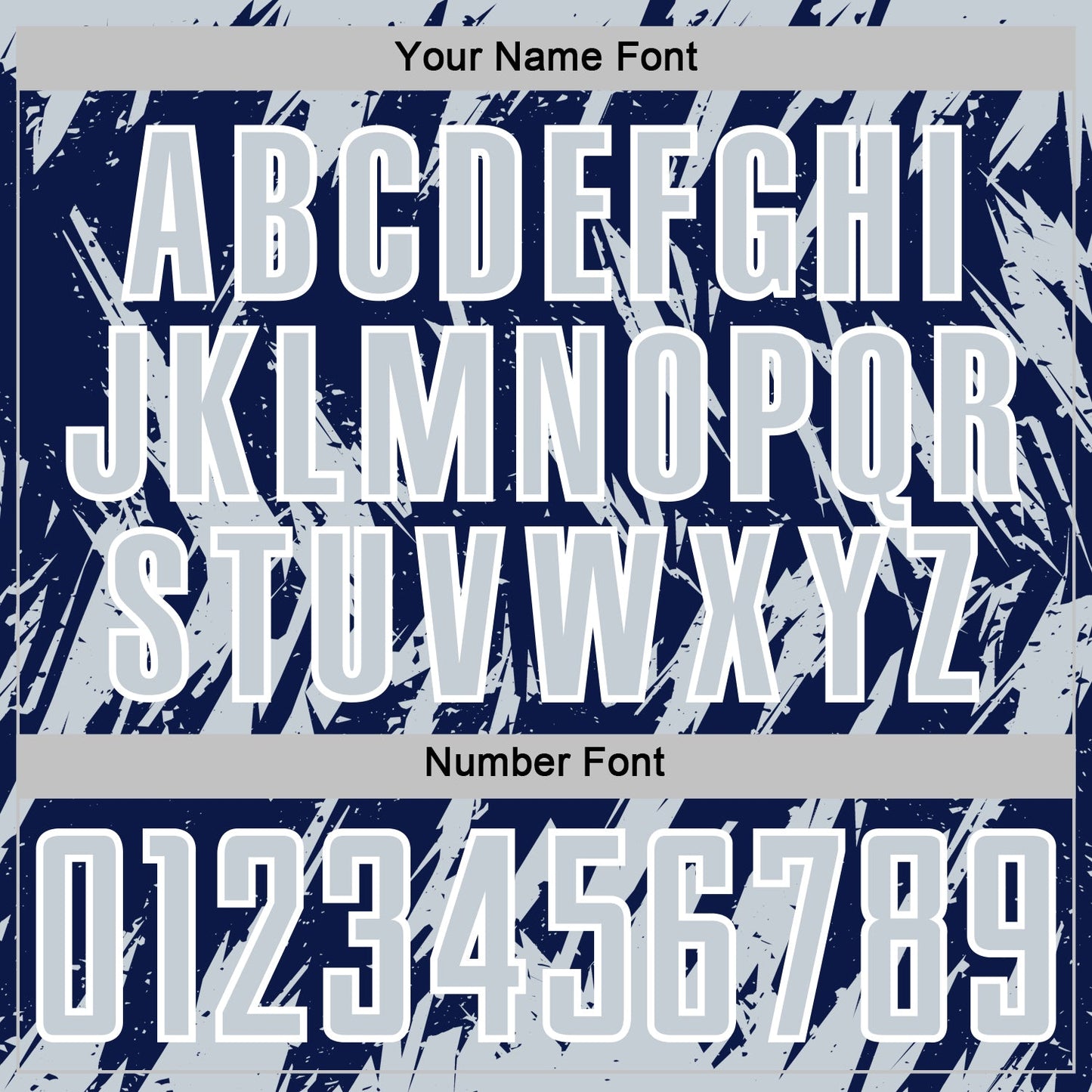 Custom Navy Silver-White Splatter Torn Sharp Brush Stroke Sublimation Soccer Uniform Jersey view 6