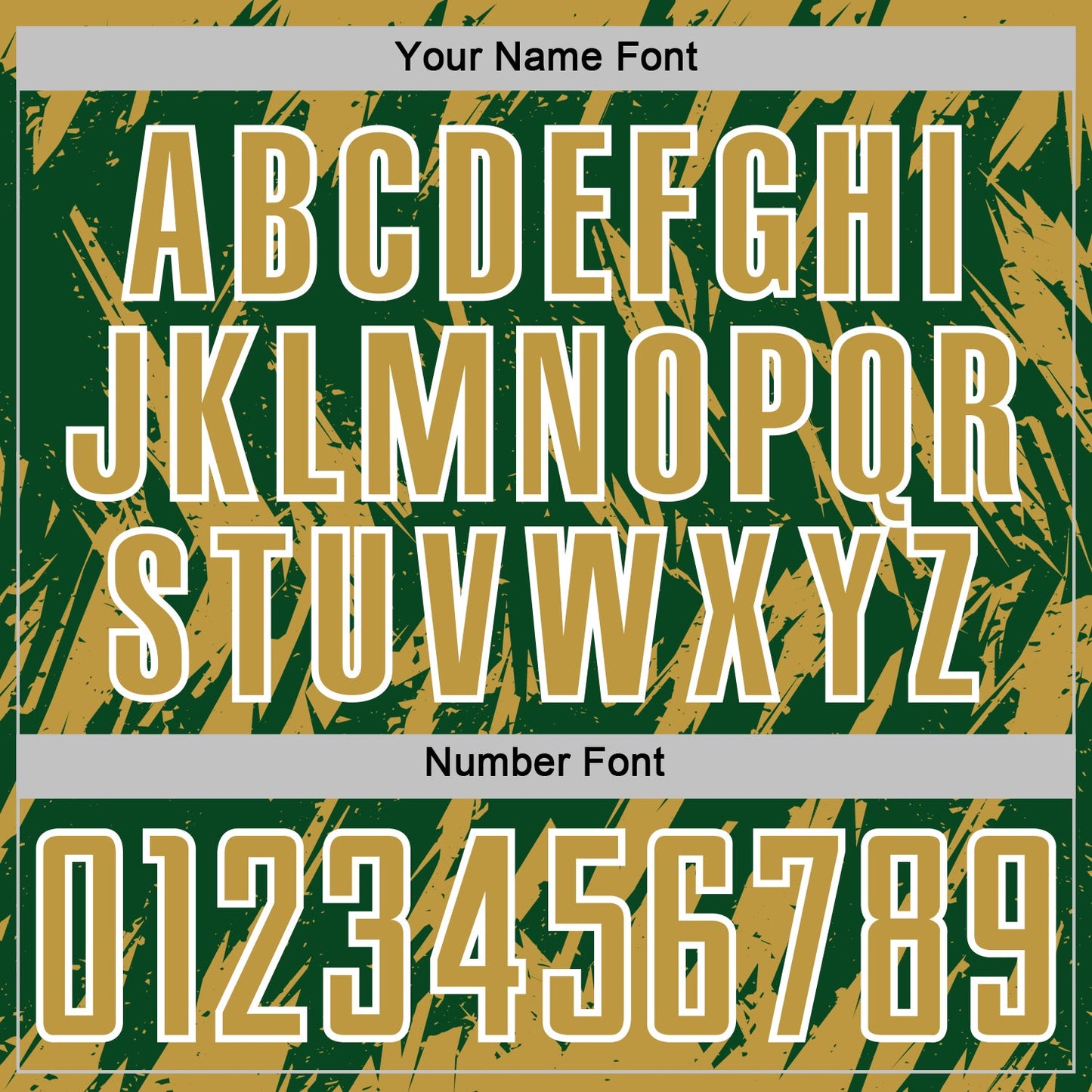 Custom Green Old Gold-White Splatter Torn Sharp Brush Stroke Sublimation Soccer Uniform Jersey view 6