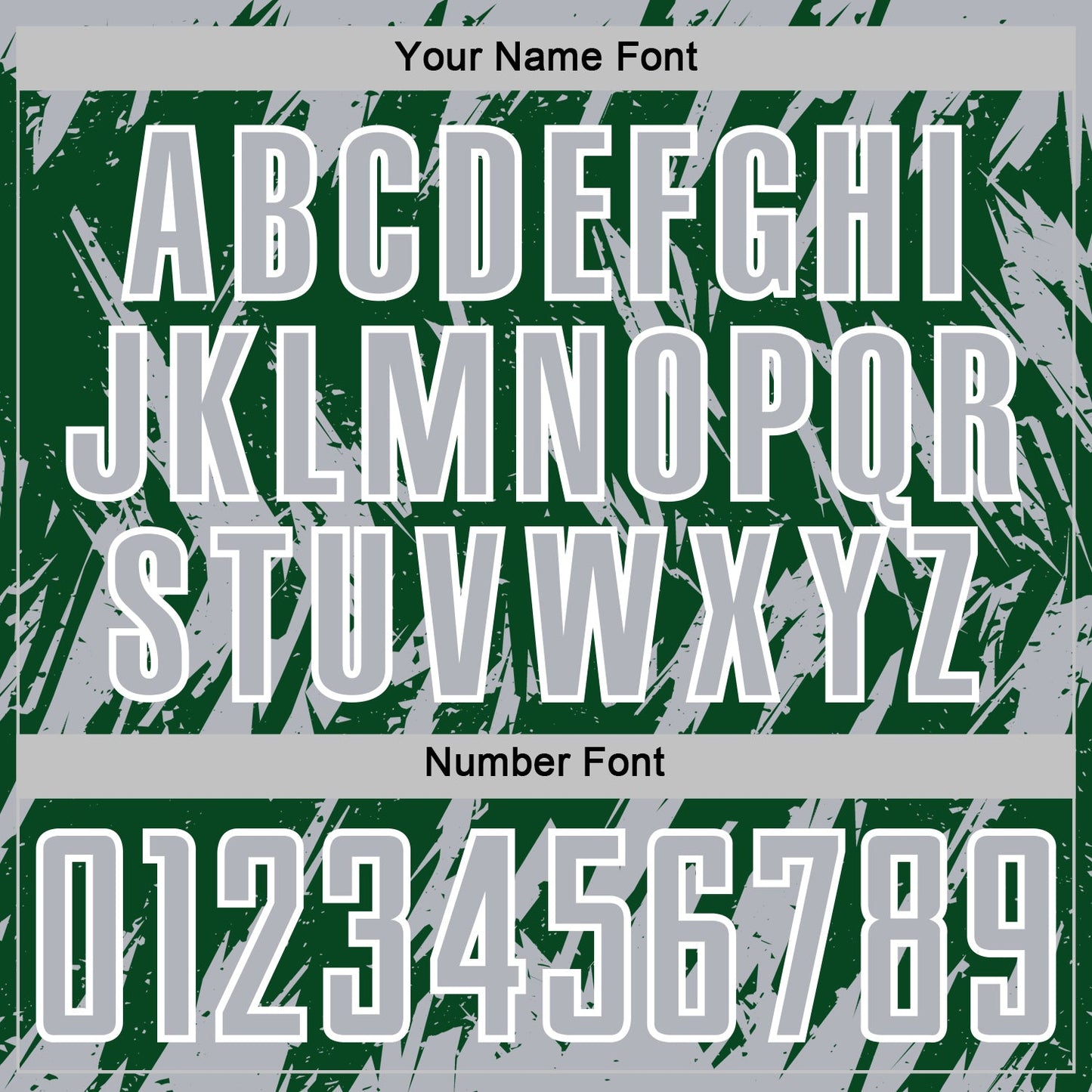 Custom Green Gray-White Splatter Torn Sharp Brush Stroke Sublimation Soccer Uniform Jersey view 6