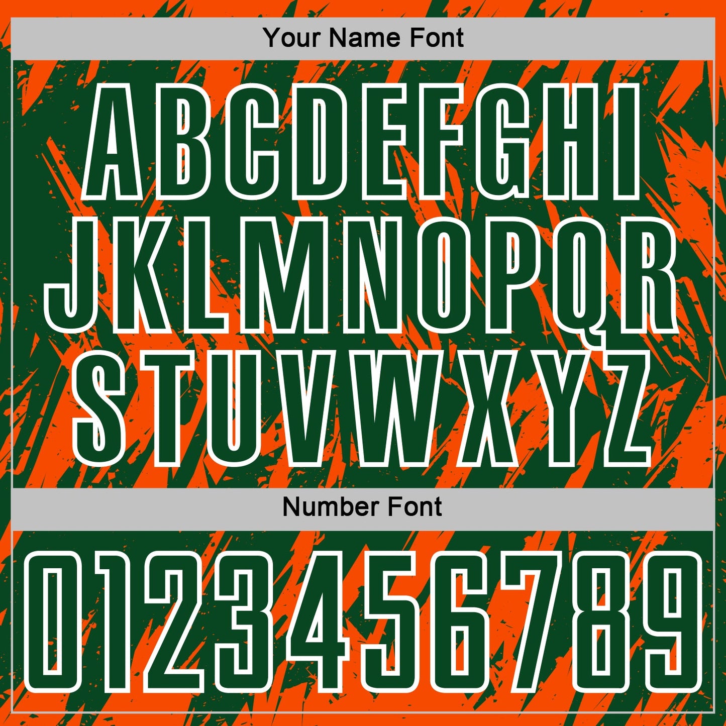 Custom Green Orange-White Splatter Torn Sharp Brush Stroke Sublimation Soccer Uniform Jersey view 6