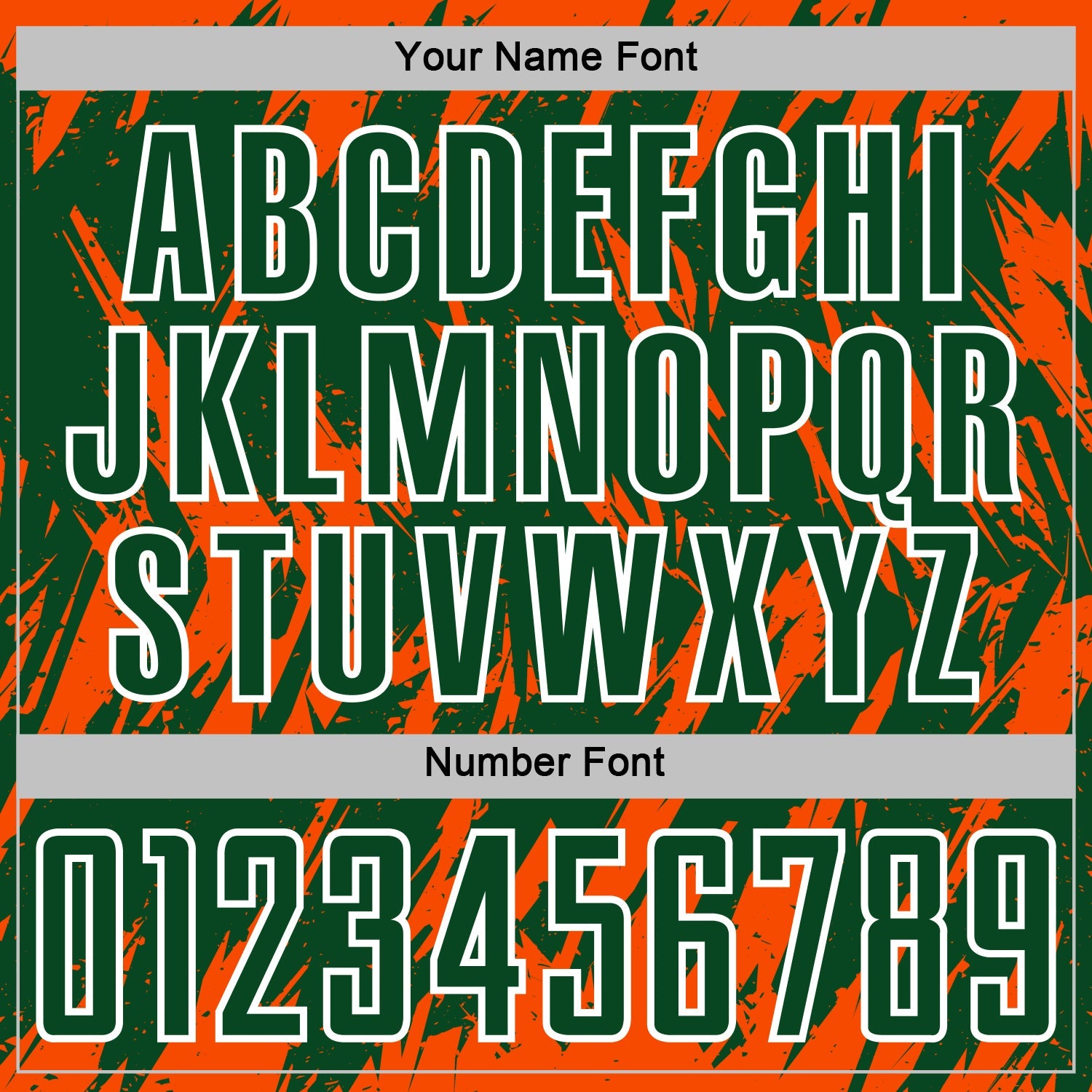 Custom Green Orange-White Splatter Torn Sharp Brush Stroke Sublimation Soccer Uniform Jersey view 6