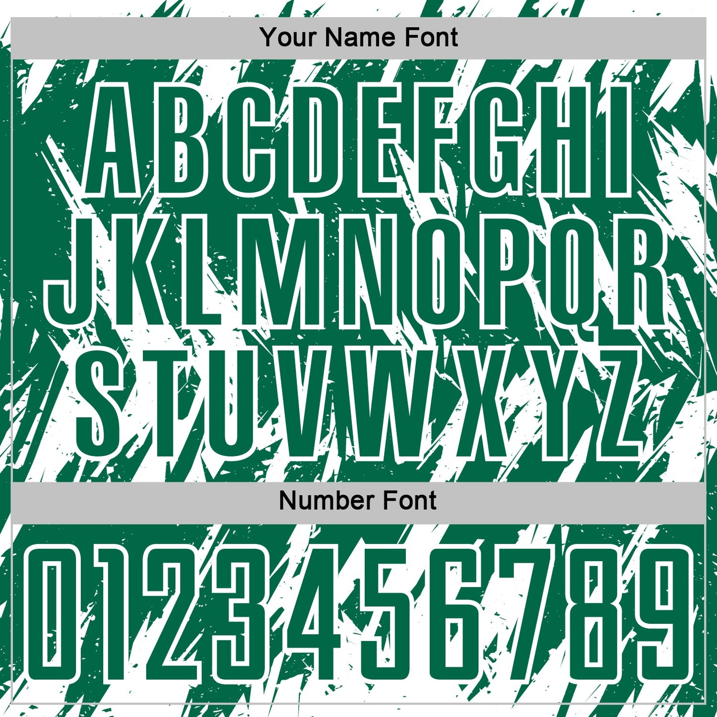 Custom Kelly Green-White Splatter Torn Sharp Brush Stroke Sublimation Soccer Uniform Jersey view 6