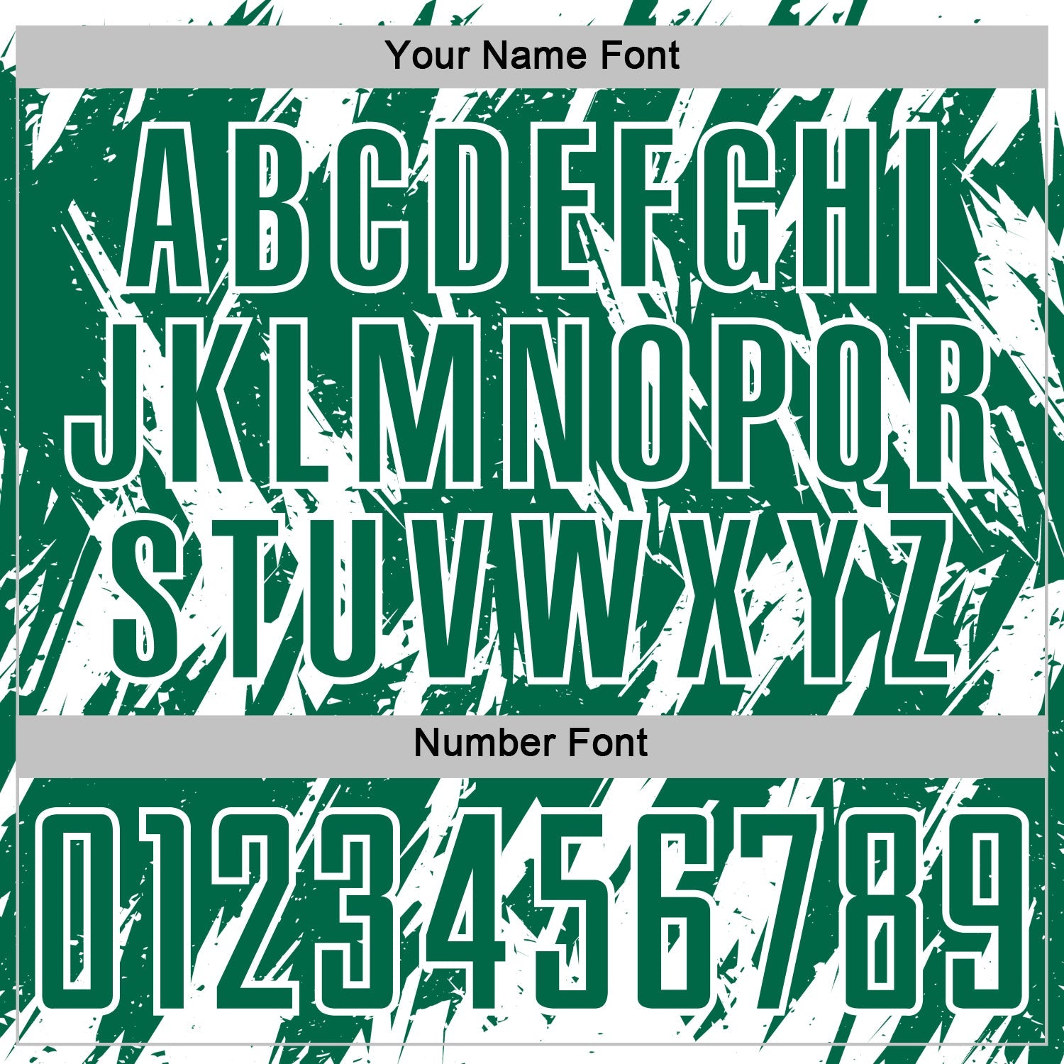 Custom Kelly Green-White Splatter Torn Sharp Brush Stroke Sublimation Soccer Uniform Jersey view 6