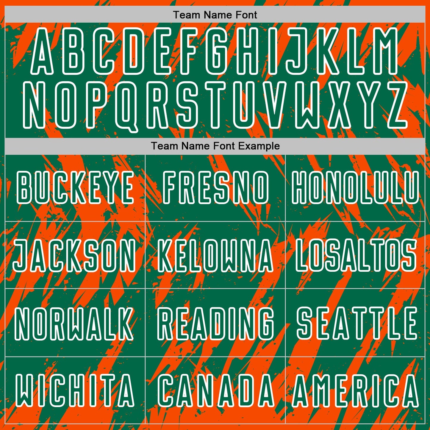 Custom Kelly Green Orange-White Splatter Torn Sharp Brush Stroke Sublimation Soccer Uniform Jersey view 5