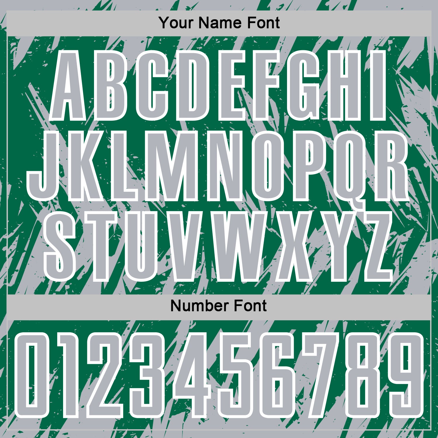 Custom Kelly Green Gray-White Splatter Torn Sharp Brush Stroke Sublimation Soccer Uniform Jersey view 6