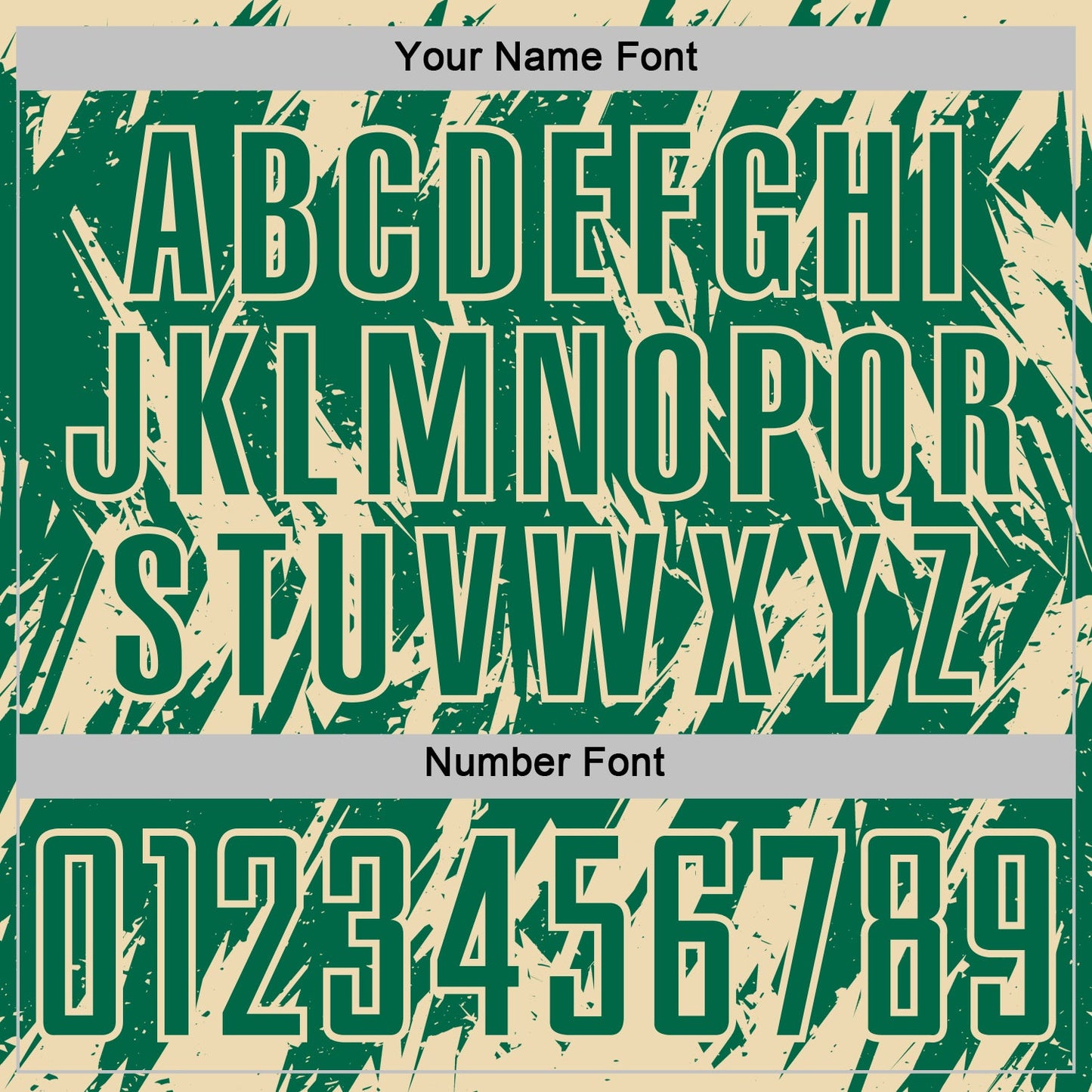 Custom Kelly Green-Cream Splatter Torn Sharp Brush Stroke Sublimation Soccer Uniform Jersey view 6