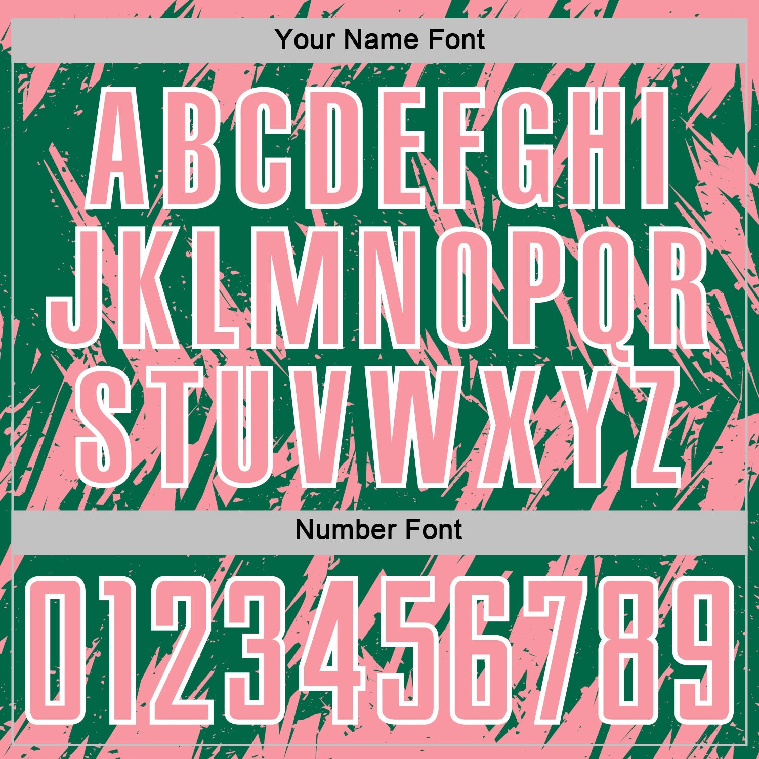 Custom Kelly Green Medium Pink-White Splatter Torn Sharp Brush Stroke Sublimation Soccer Uniform Jersey view 6
