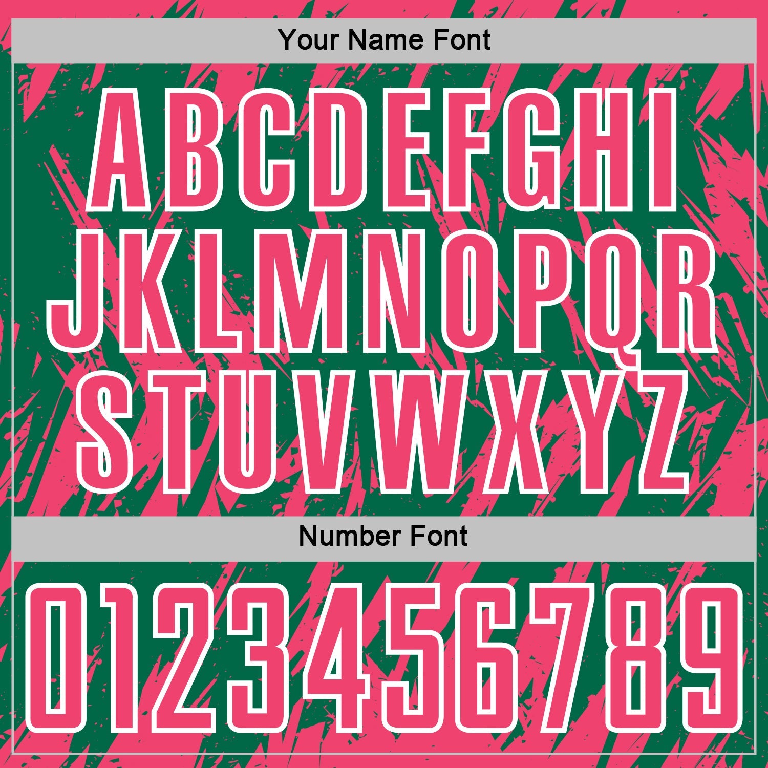 Custom Kelly Green Neon Pink-White Splatter Torn Sharp Brush Stroke Sublimation Soccer Uniform Jersey view 6