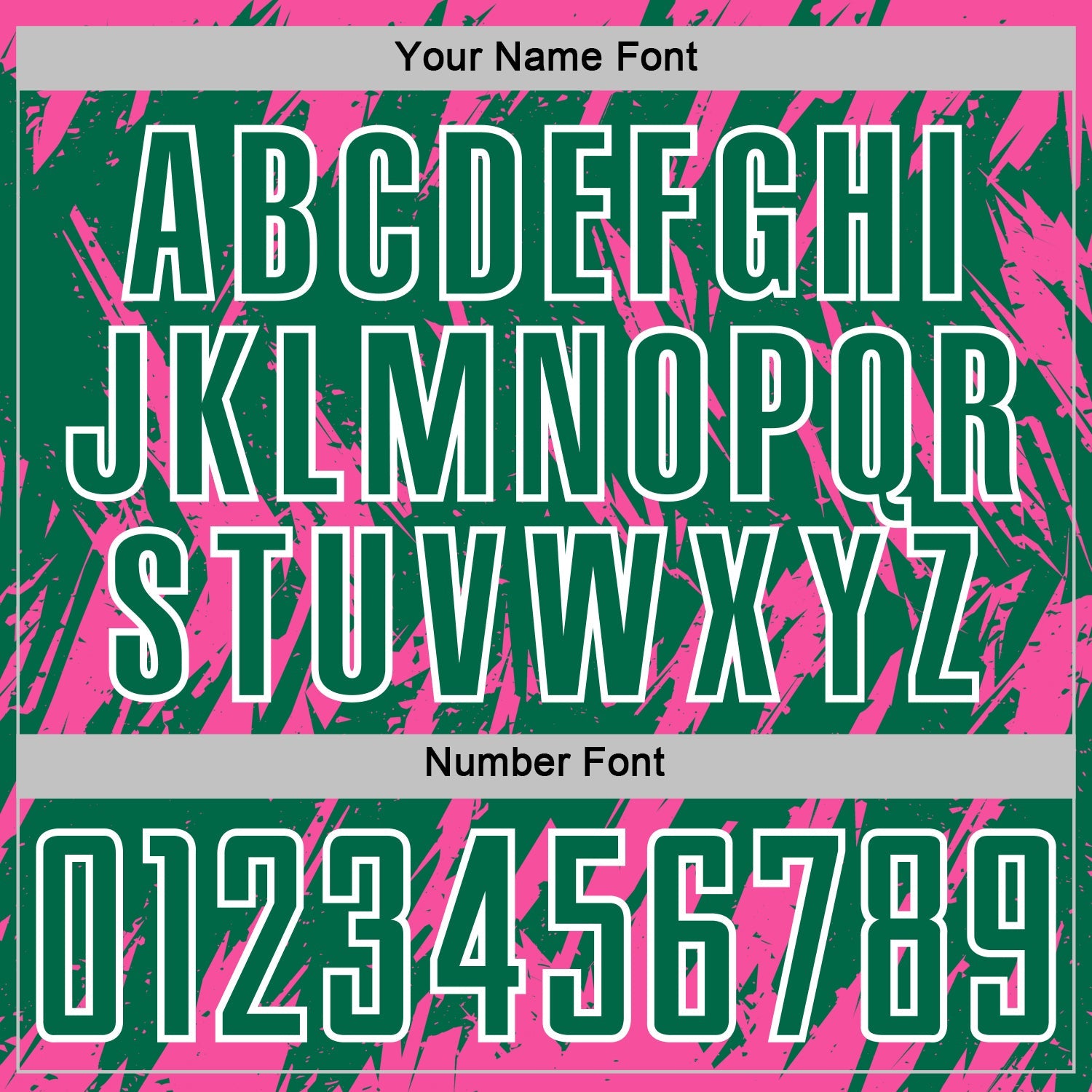 Custom Kelly Green Pink-White Splatter Torn Sharp Brush Stroke Sublimation Soccer Uniform Jersey view 6