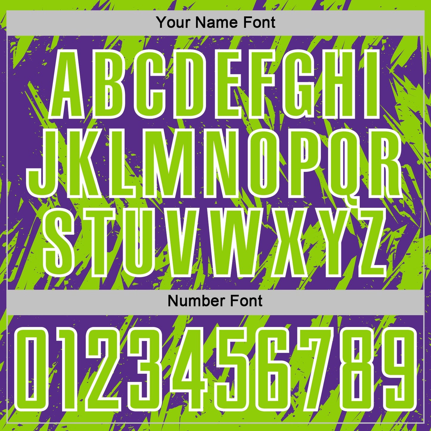 Custom Purple Neon Green-White Splatter Torn Sharp Brush Stroke Sublimation Soccer Uniform Jersey view 6
