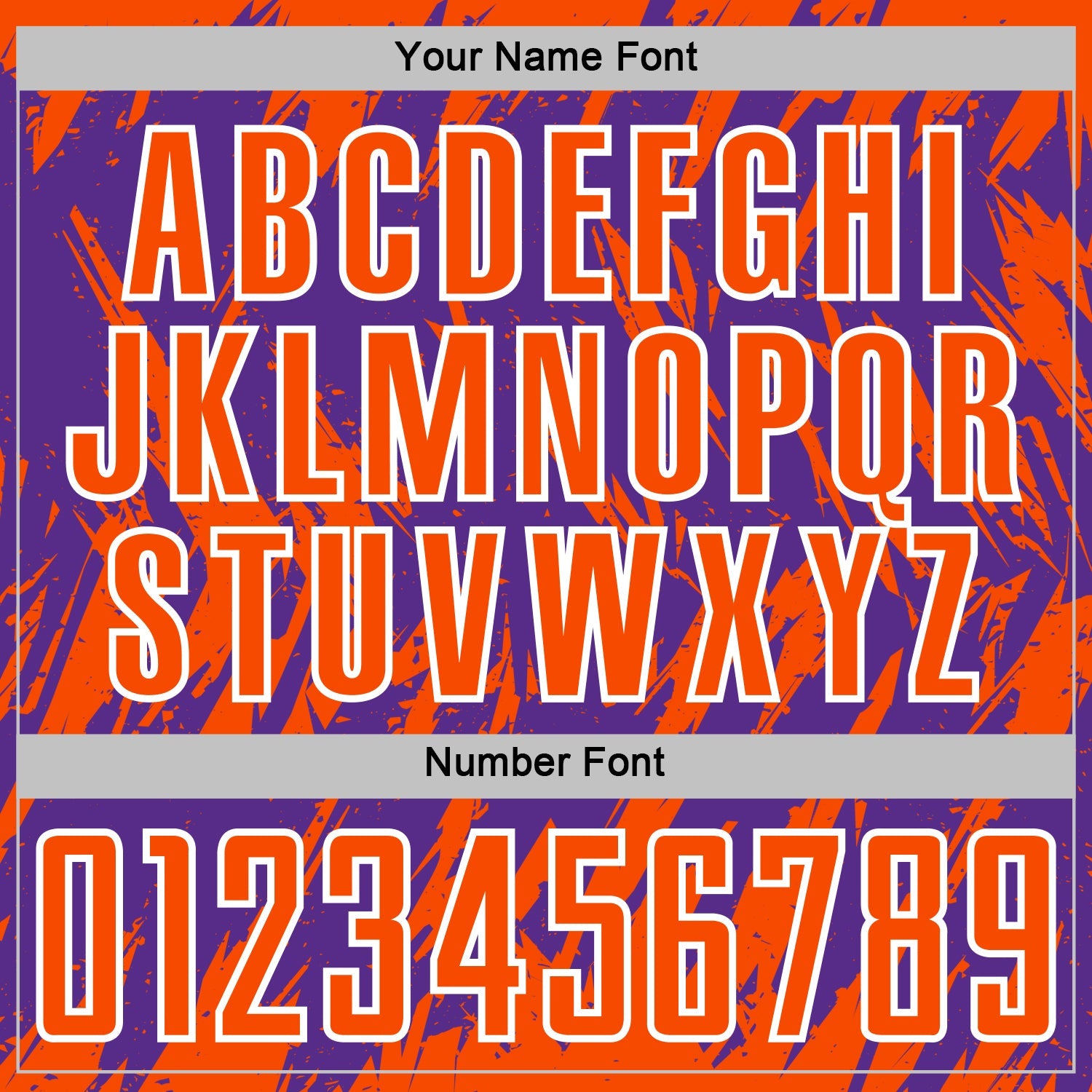 Custom Purple Orange-White Splatter Torn Sharp Brush Stroke Sublimation Soccer Uniform Jersey view 6