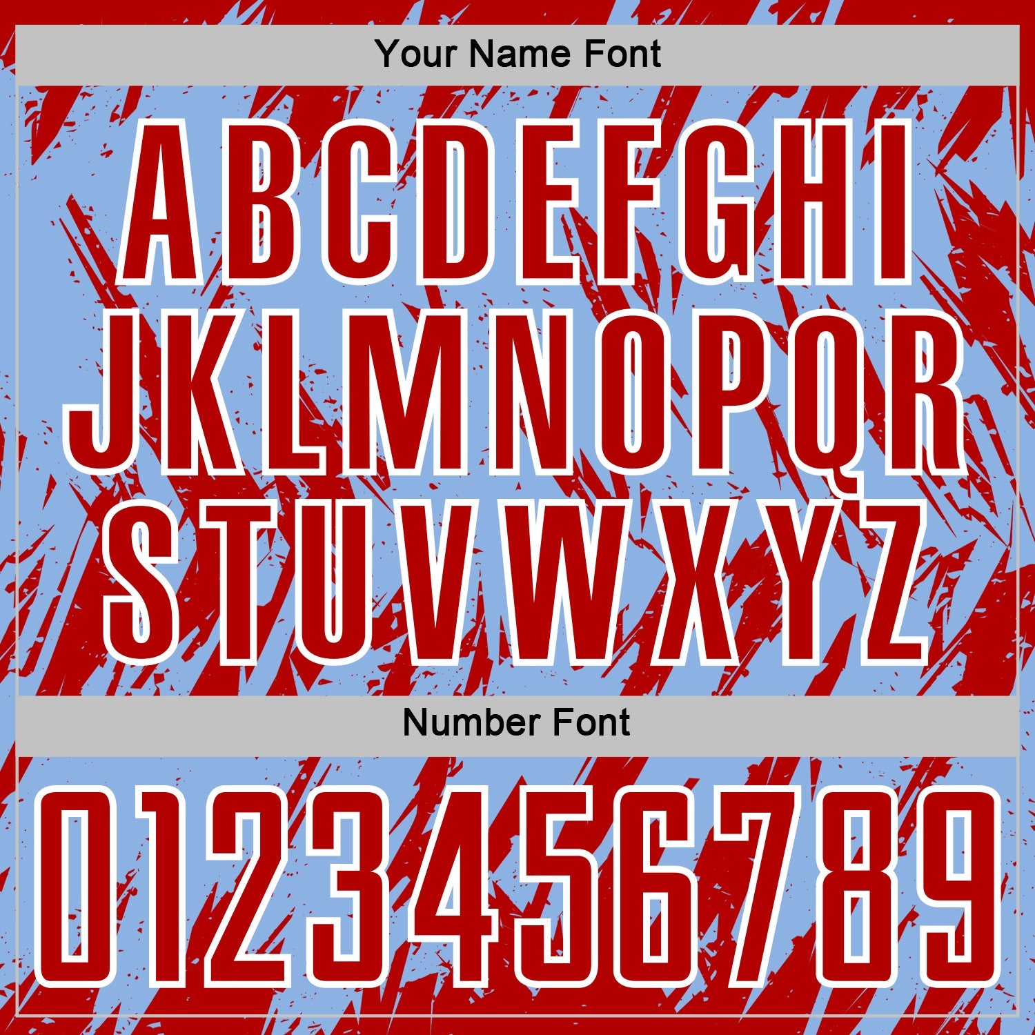 Custom Light Blue Red-White Splatter Torn Sharp Brush Stroke Sublimation Soccer Uniform Jersey view 6