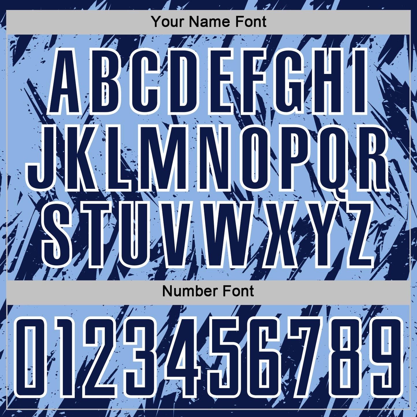 Custom Light Blue Navy-White Splatter Torn Sharp Brush Stroke Sublimation Soccer Uniform Jersey view 6