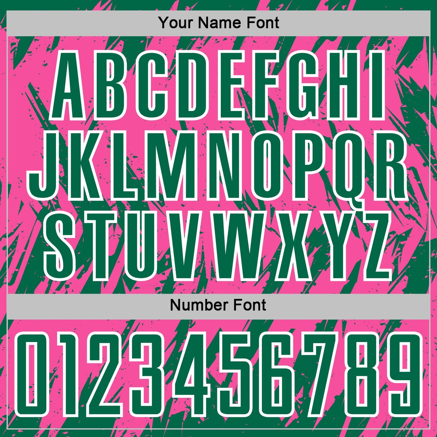 Custom Pink Kelly Green-White Splatter Torn Sharp Brush Stroke Sublimation Soccer Uniform Jersey view 6