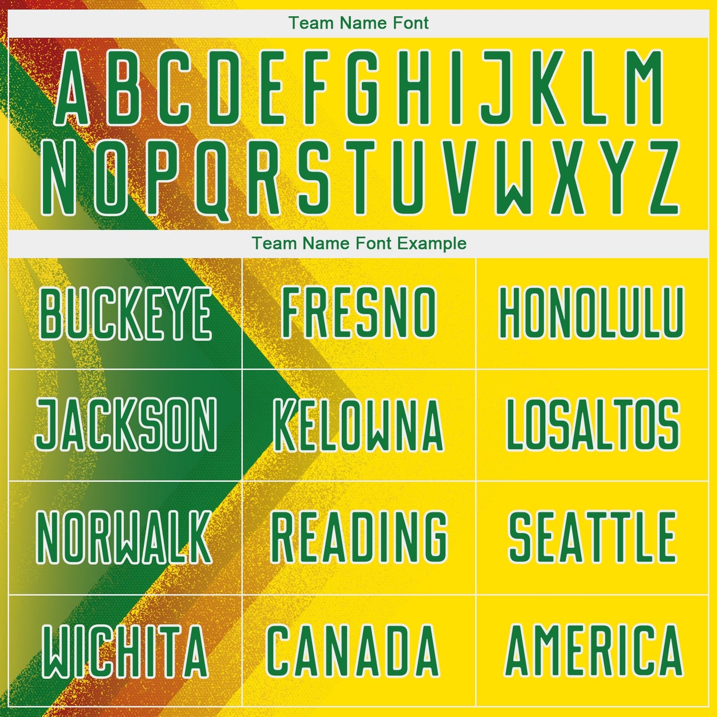 Custom Light Yellow Kelly Green Red-White Brasil Abstract Geometric Sublimation Soccer Uniform Jersey view 5