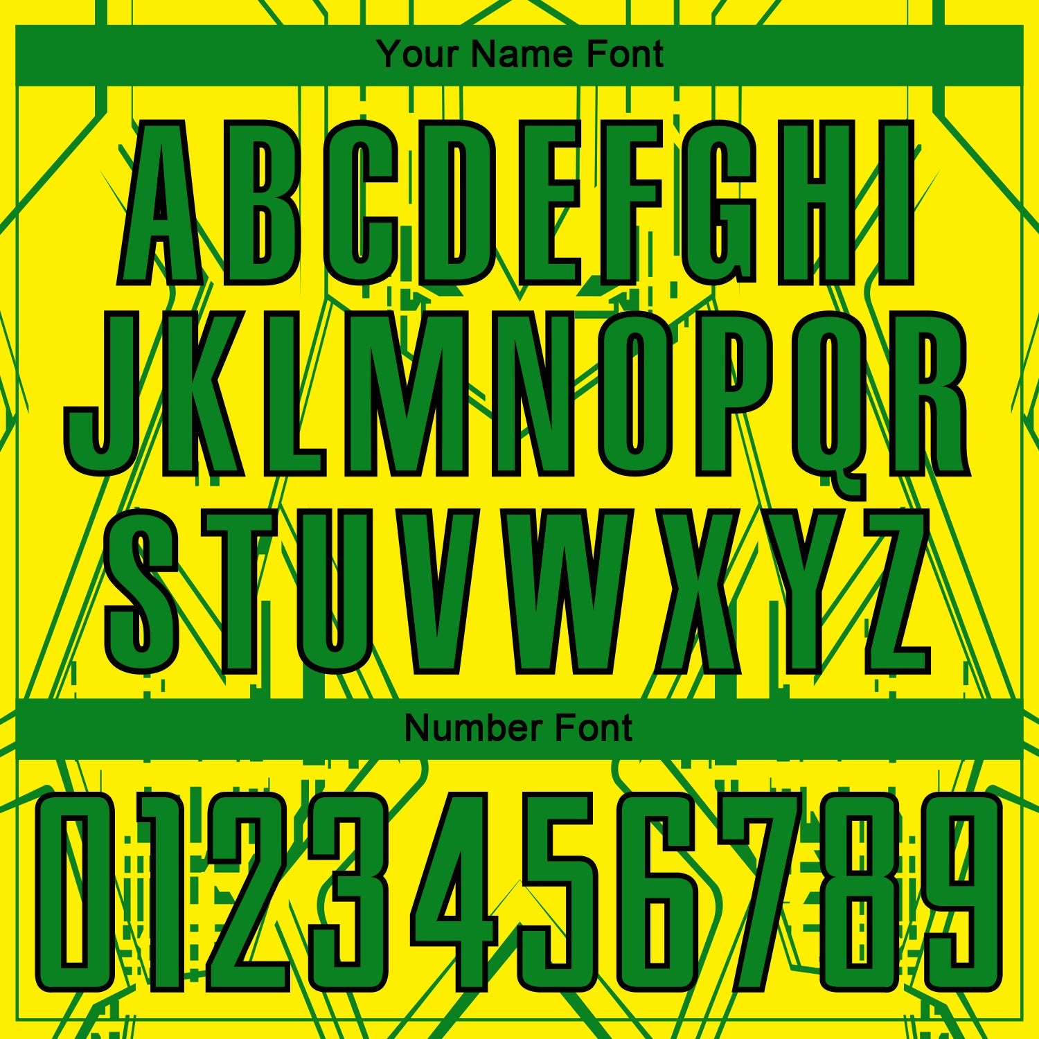 Custom Light Yellow Grass Green-Black Brasil Geometric Sublimation Soccer Uniform Jersey view 6