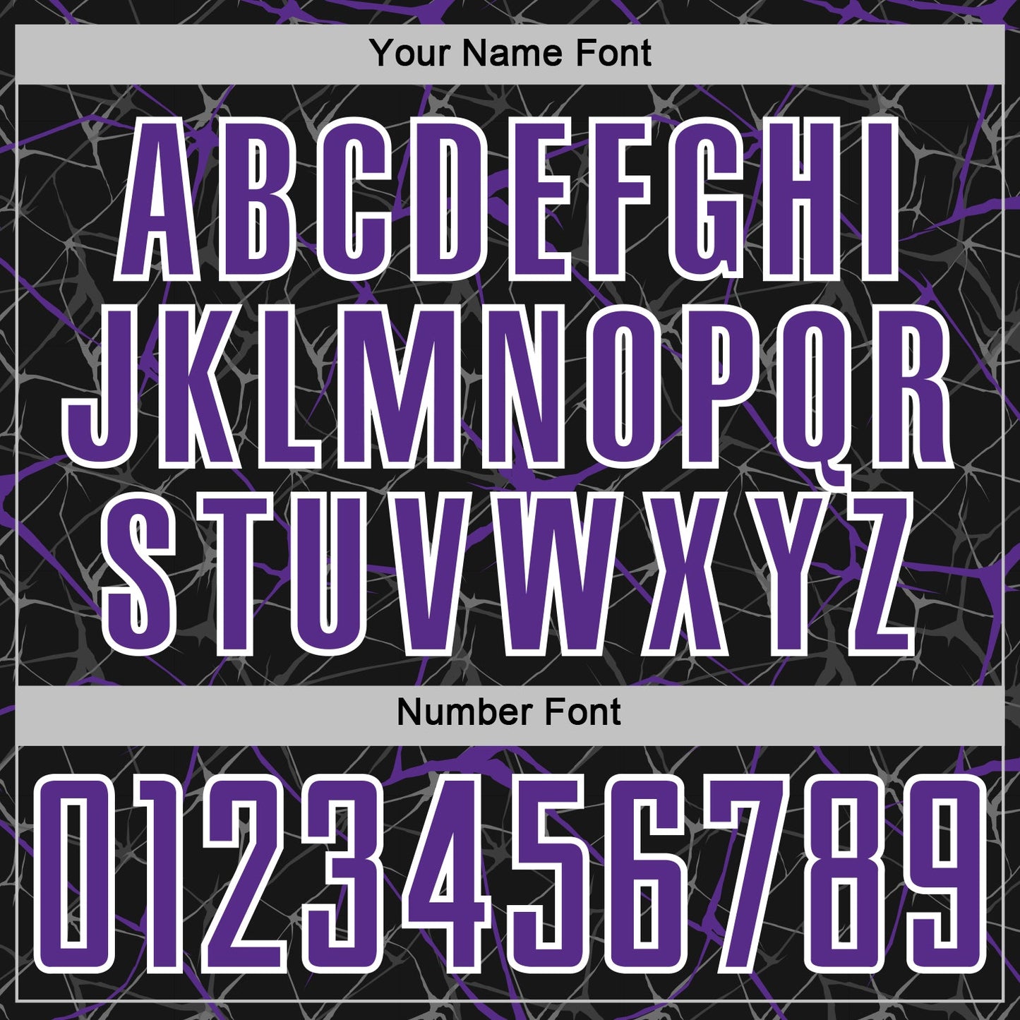 Custom Black Purple-White Abstract Network Crackle Sublimation Soccer Uniform Jersey view 6