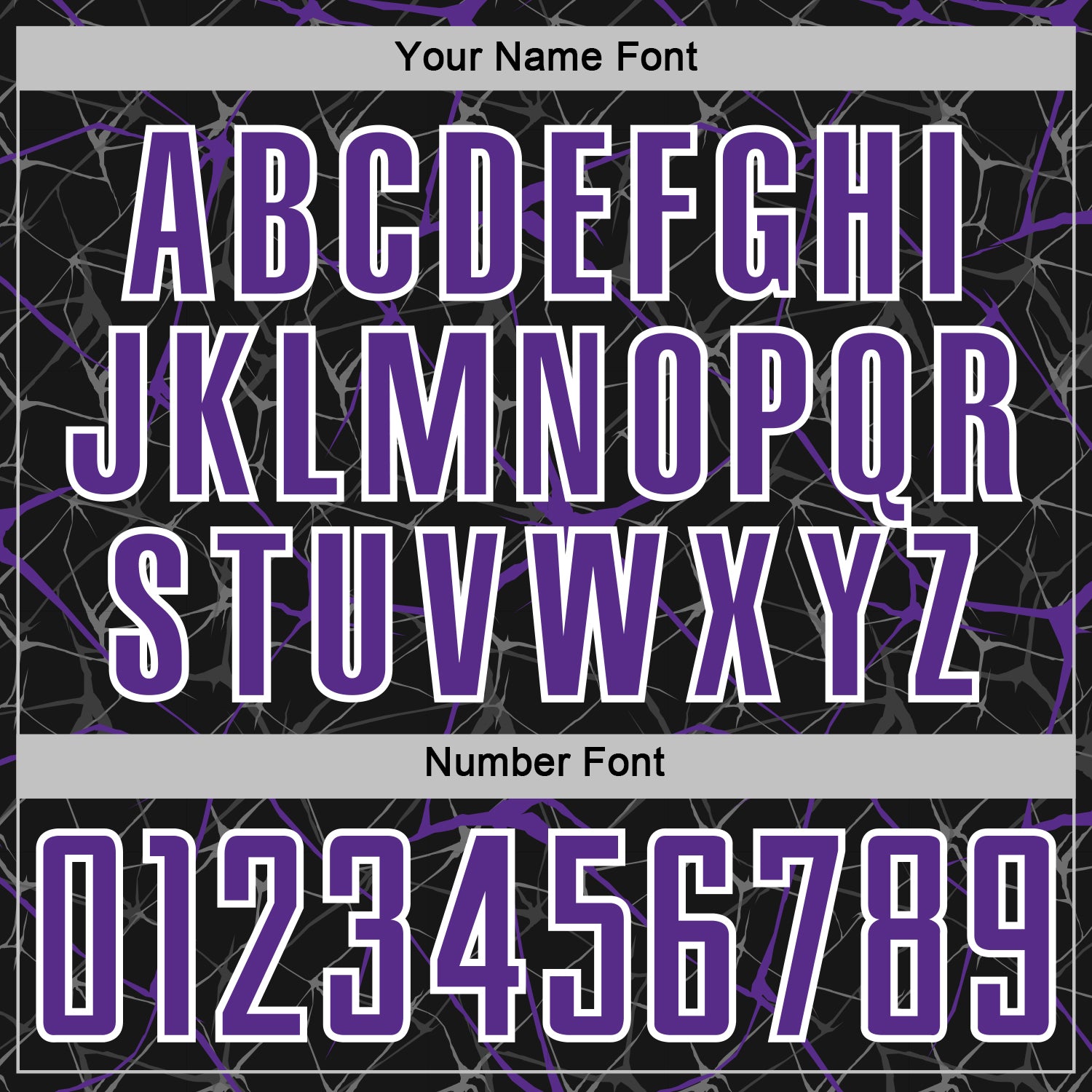 Custom Black Purple-White Abstract Network Crackle Sublimation Soccer Uniform Jersey view 6