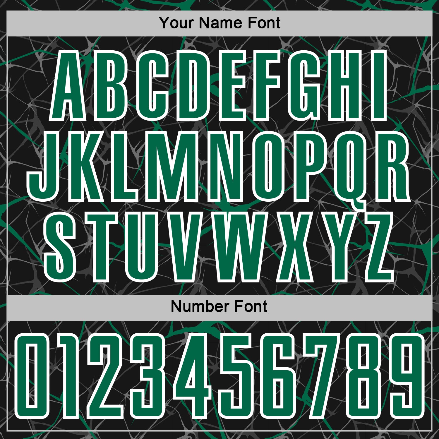 Custom Black Kelly Green-White Abstract Network Crackle Sublimation Soccer Uniform Jersey view 6