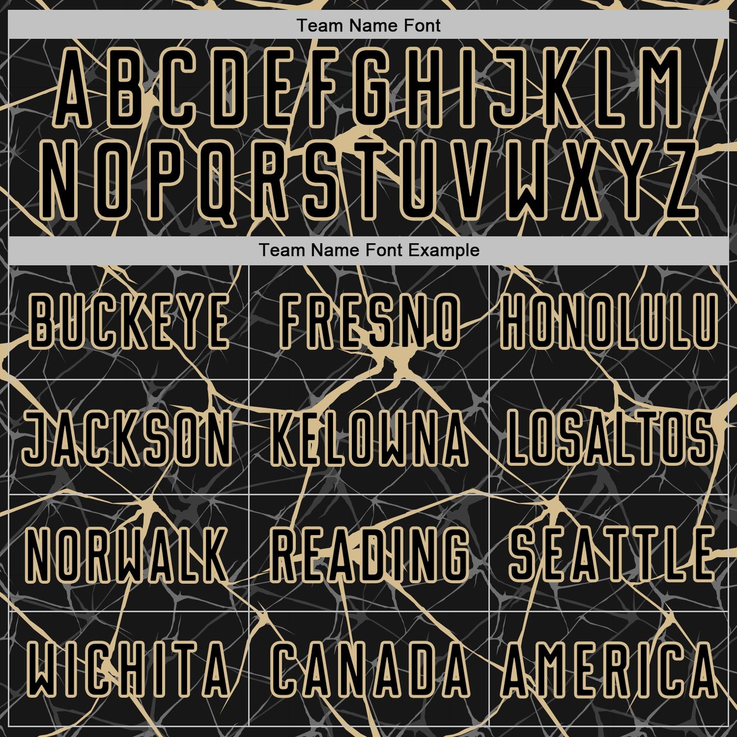Custom Black-Vegas Gold Abstract Network Crackle Sublimation Soccer Uniform Jersey view 5
