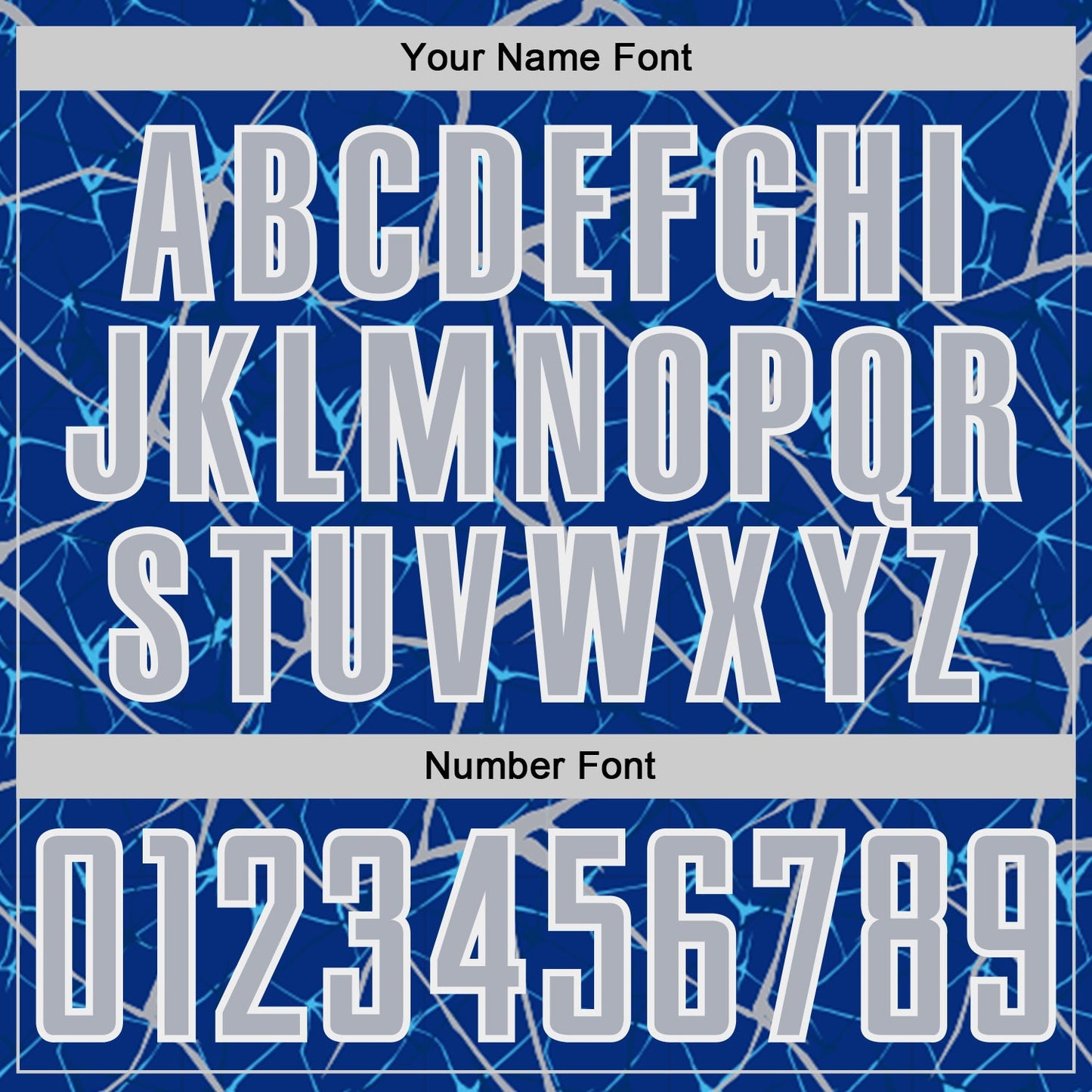 Custom Royal Gray-White Abstract Network Crackle Sublimation Soccer Uniform Jersey view 6