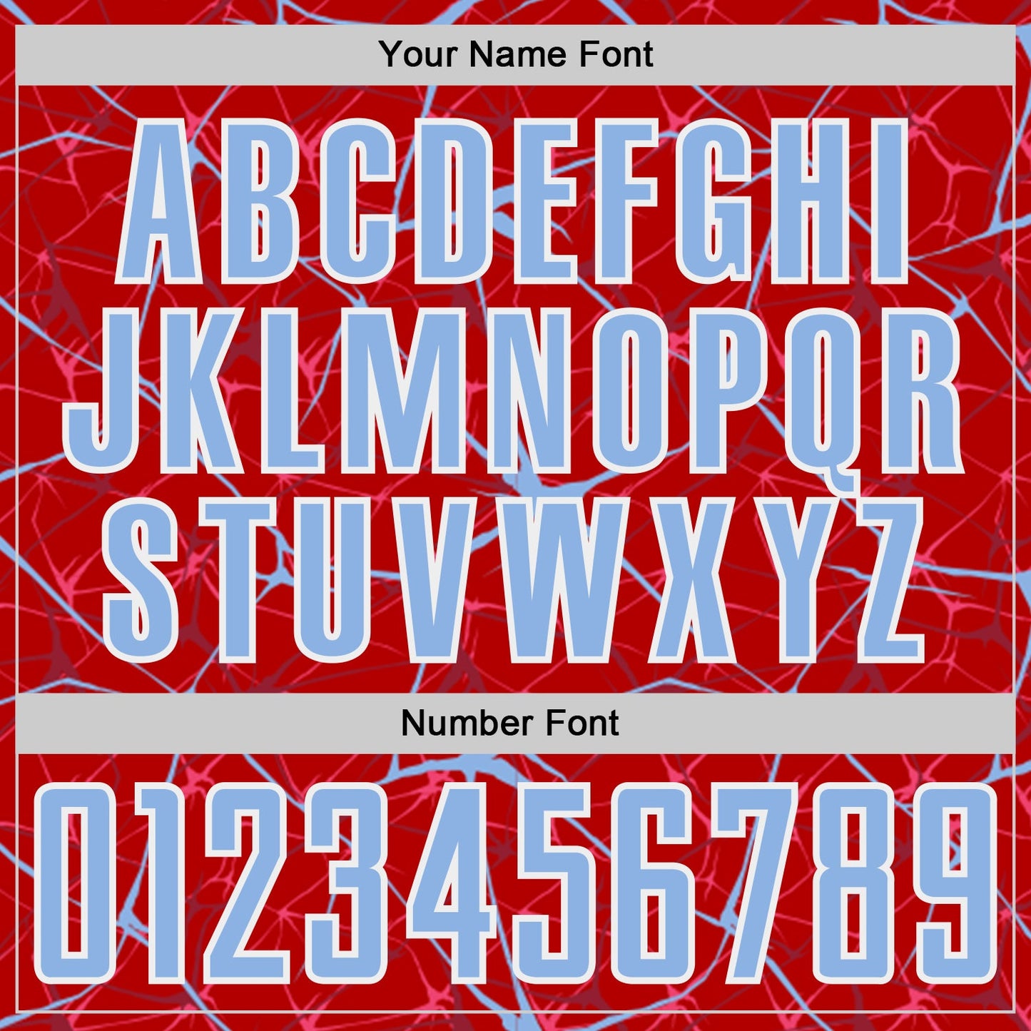 Custom Red Light Blue-White Abstract Network Crackle Sublimation Soccer Uniform Jersey view 6