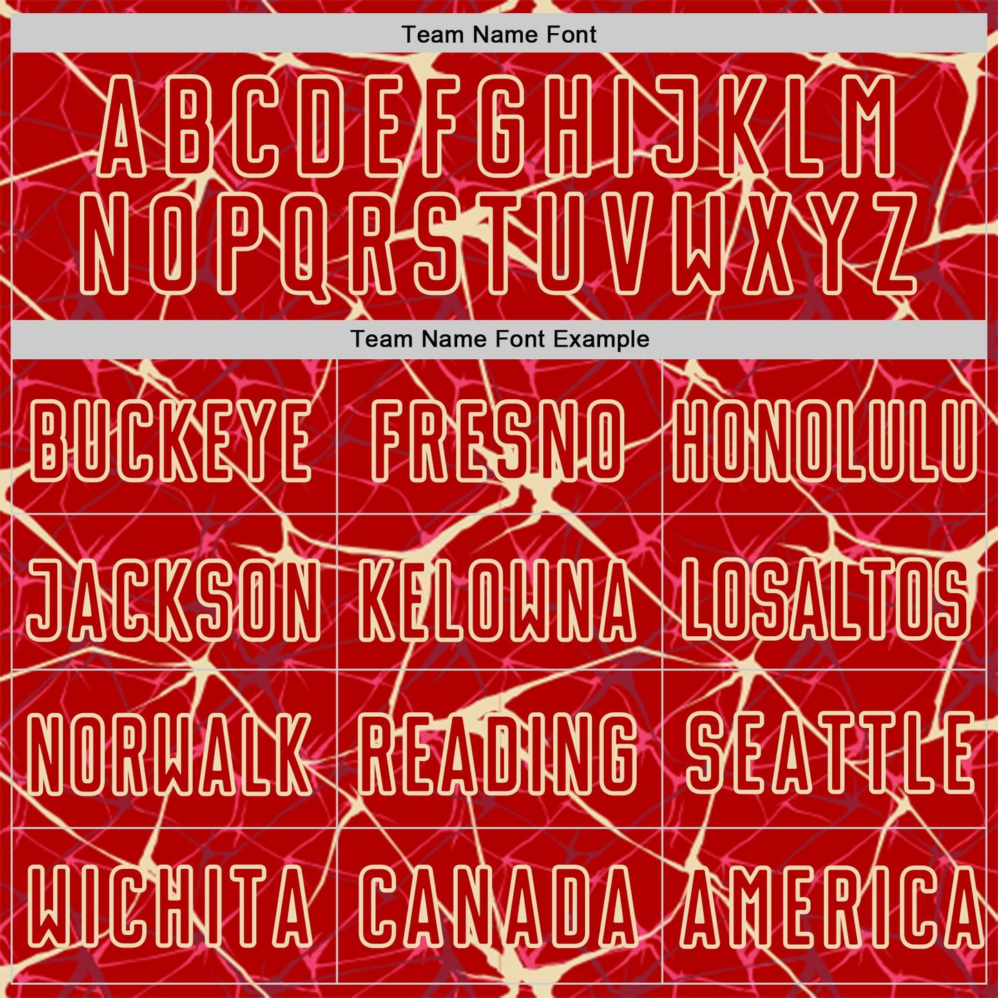 Custom Red-Cream Abstract Network Crackle Sublimation Soccer Uniform Jersey view 5