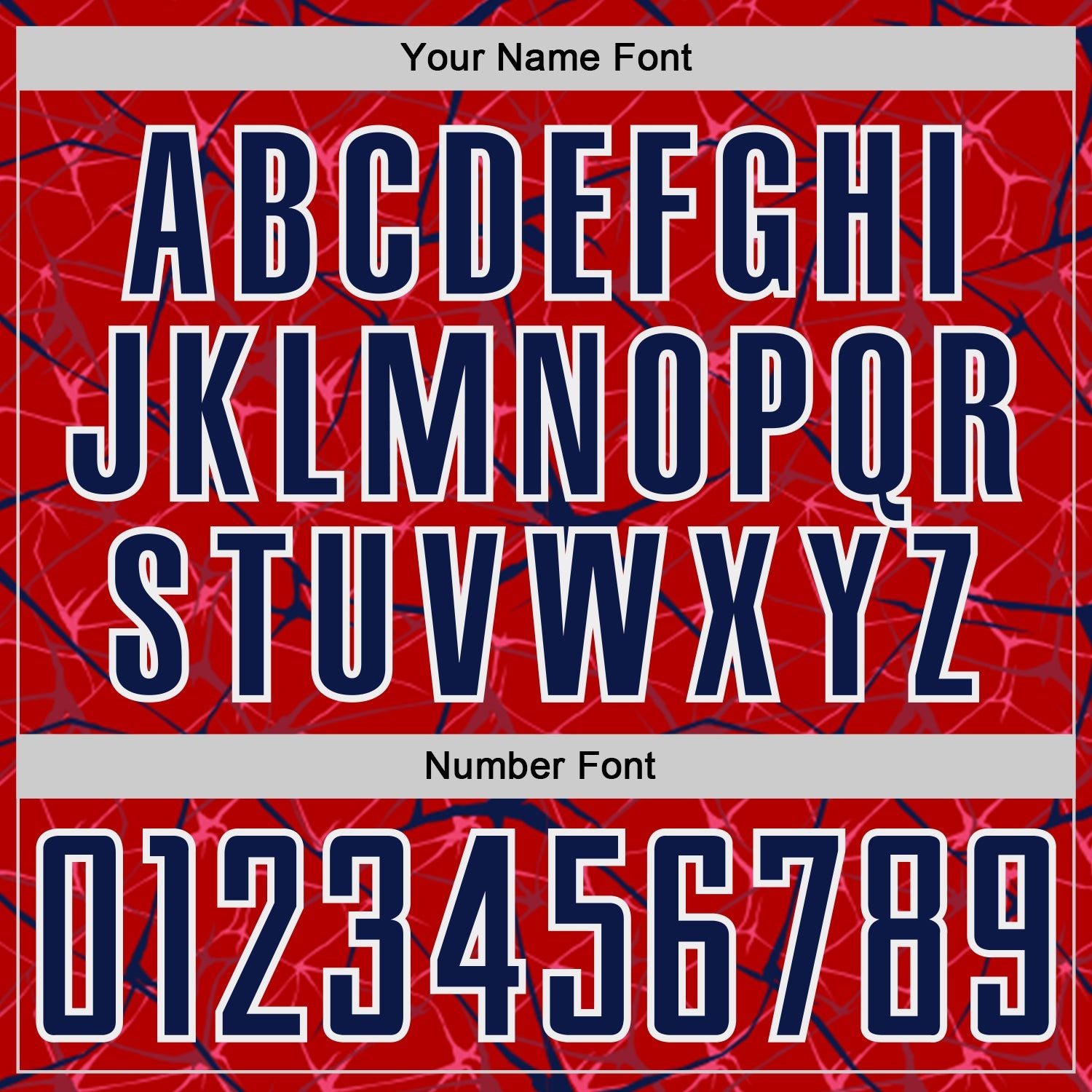 Custom Red Navy-White Abstract Network Crackle Sublimation Soccer Uniform Jersey view 6