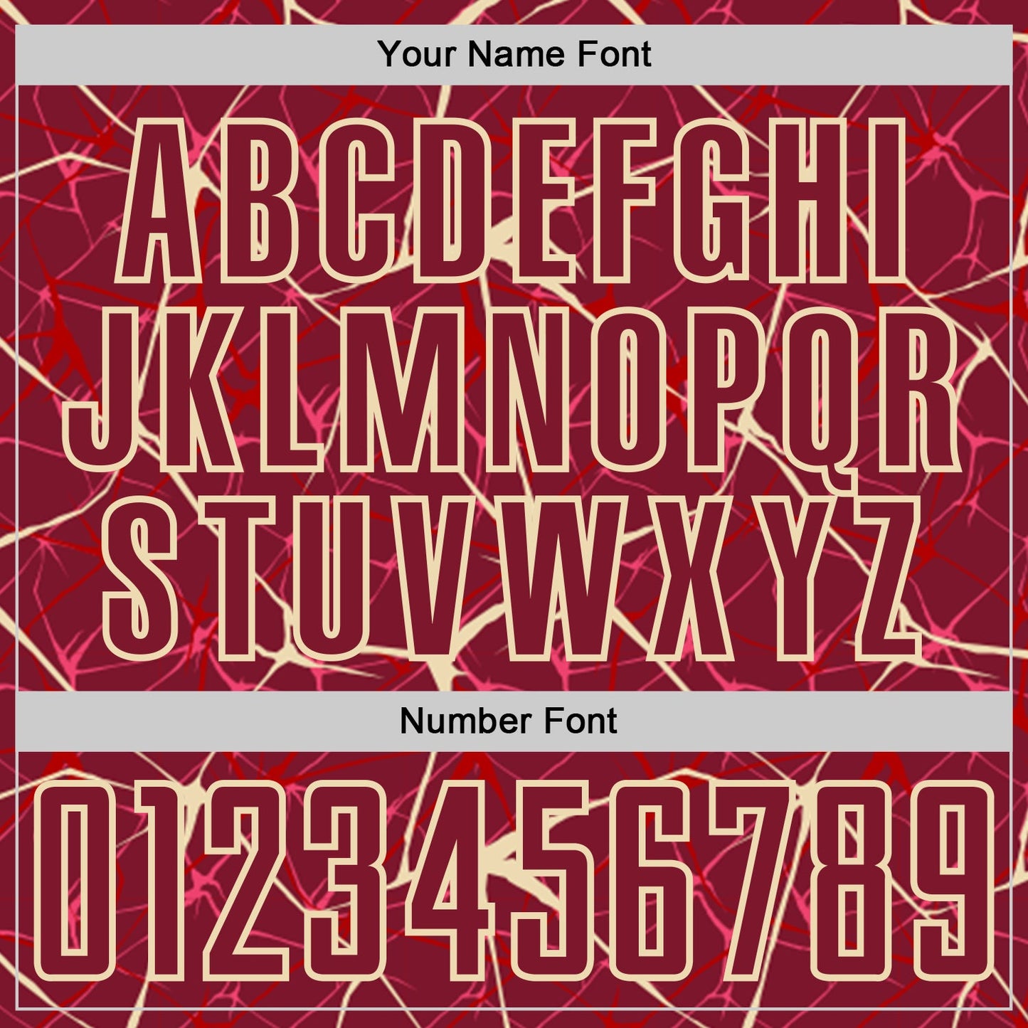 Custom Crimson-Cream Abstract Network Crackle Sublimation Soccer Uniform Jersey view 6