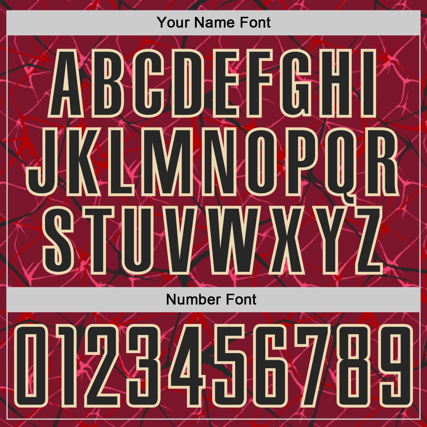 Custom Crimson Black-Cream Abstract Network Crackle Sublimation Soccer Uniform Jersey view 6
