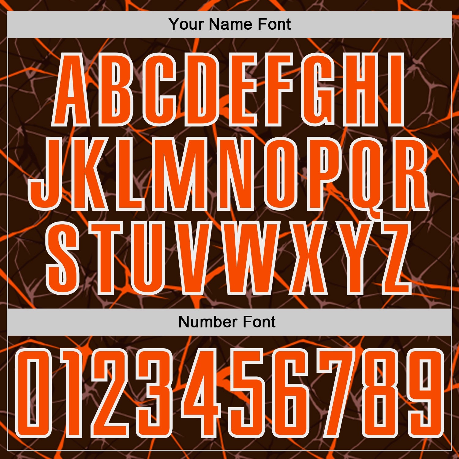 Custom Brown Orange-White Abstract Network Crackle Sublimation Soccer Uniform Jersey view 6