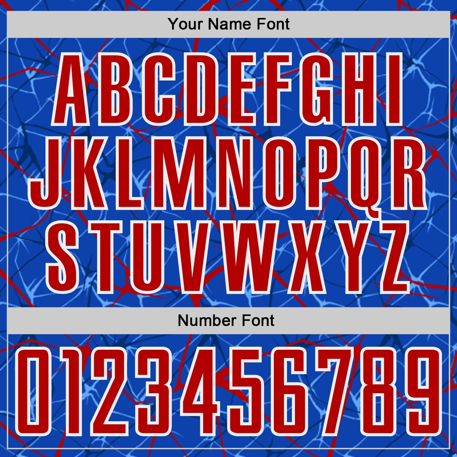 Custom Thunder Blue Red-White Abstract Network Crackle Sublimation Soccer Uniform Jersey view 6