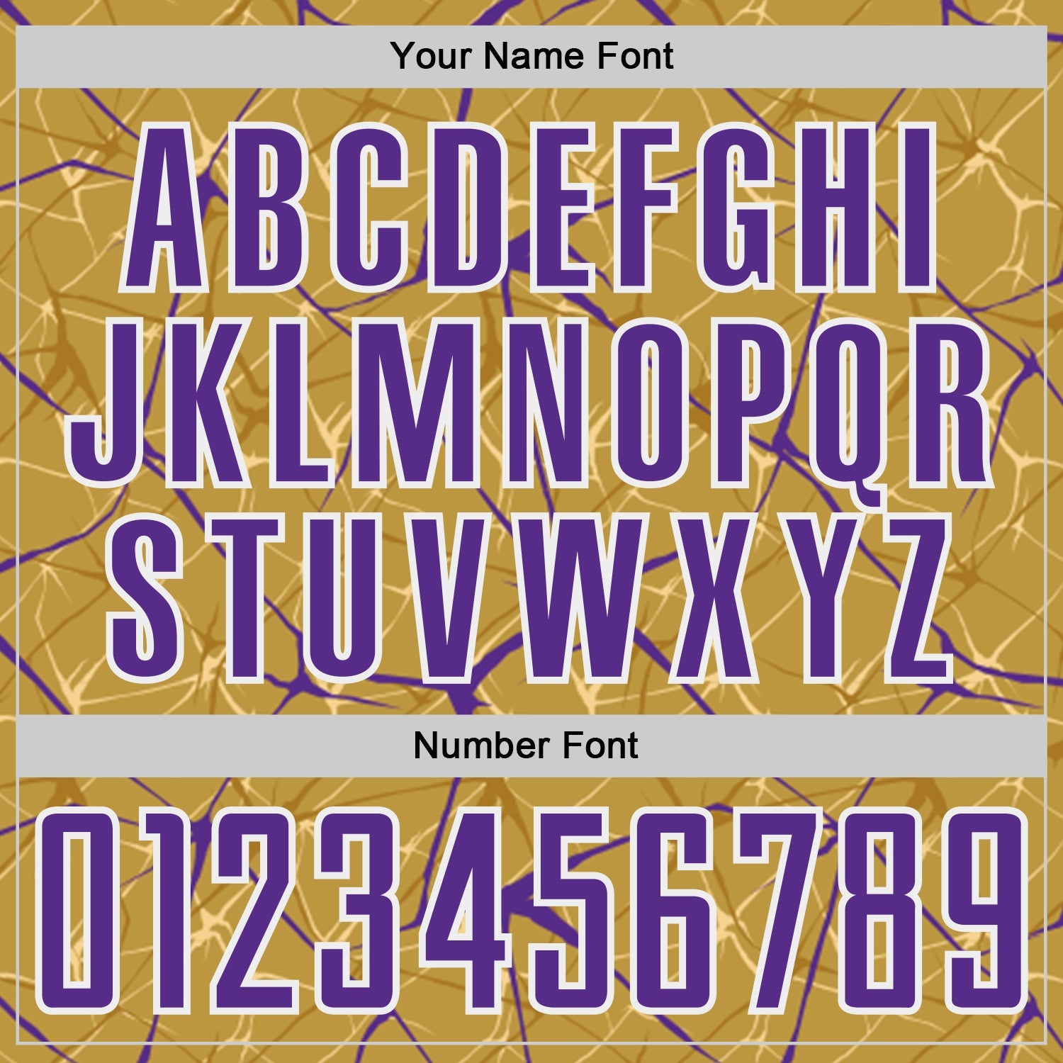 Custom Old Gold Purple-White Abstract Network Crackle Sublimation Soccer Uniform Jersey view 6