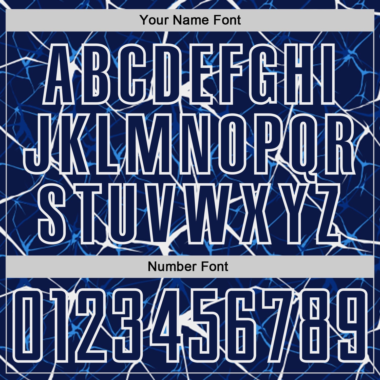 Custom Navy-White Abstract Network Crackle Sublimation Soccer Uniform Jersey view 6