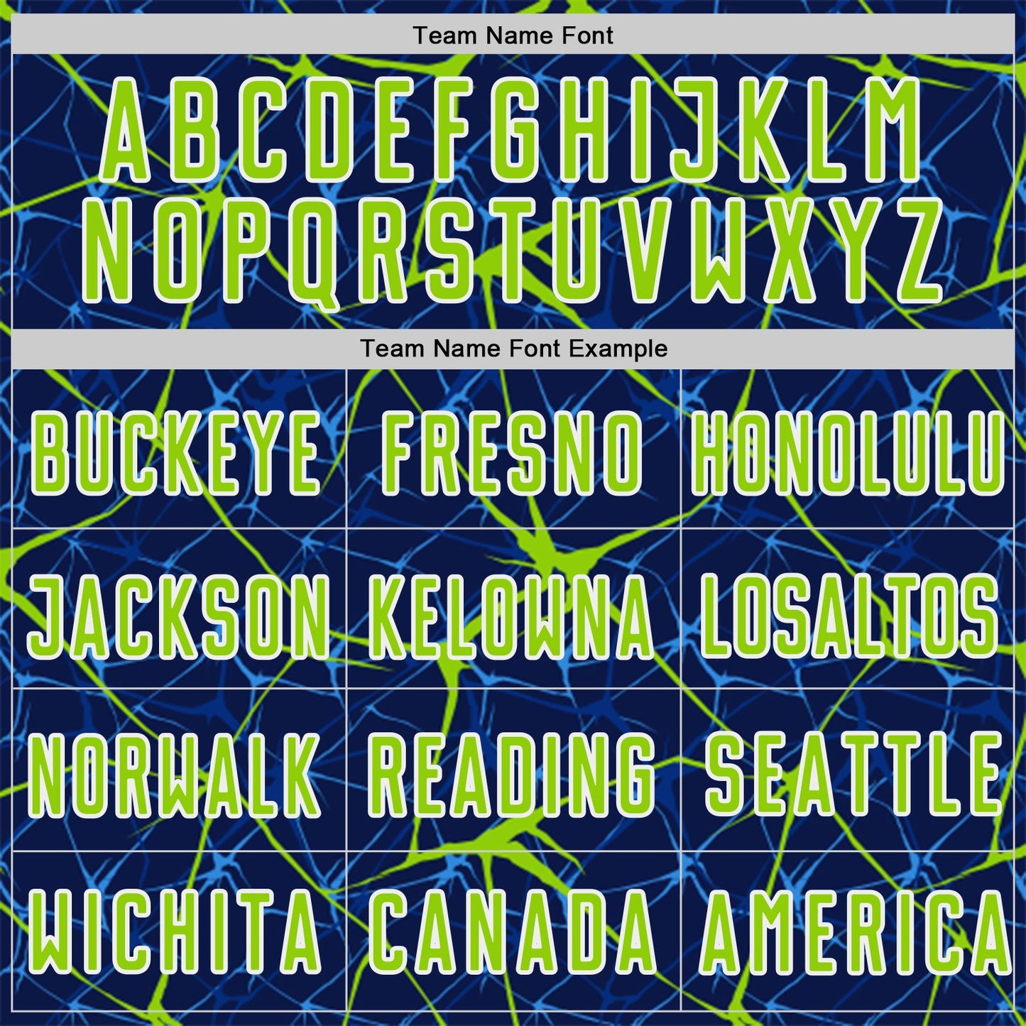 Custom Navy Neon Green-White Abstract Network Crackle Sublimation Soccer Uniform Jersey view 5