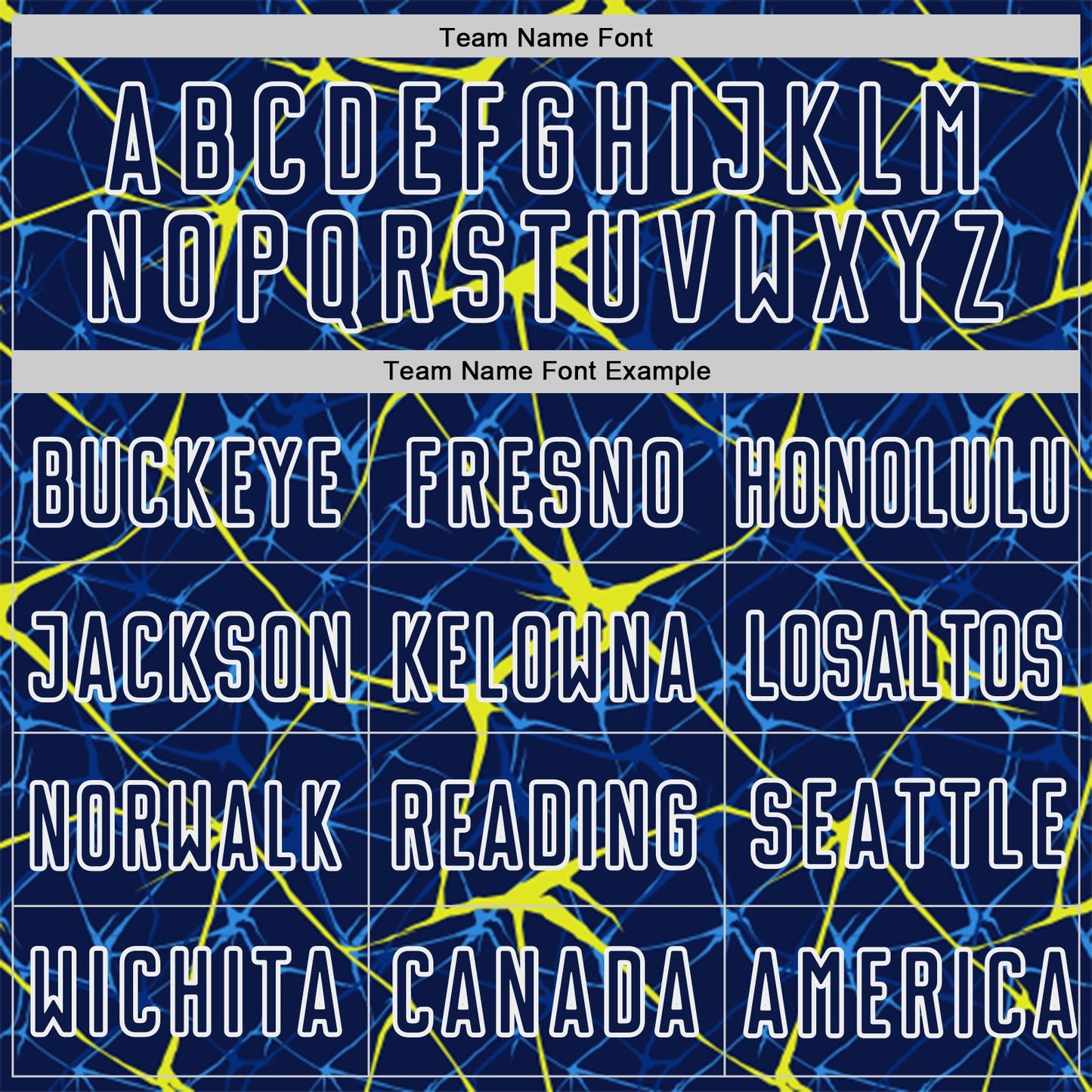 Custom Navy Neon Yellow-White Abstract Network Crackle Sublimation Soccer Uniform Jersey view 5
