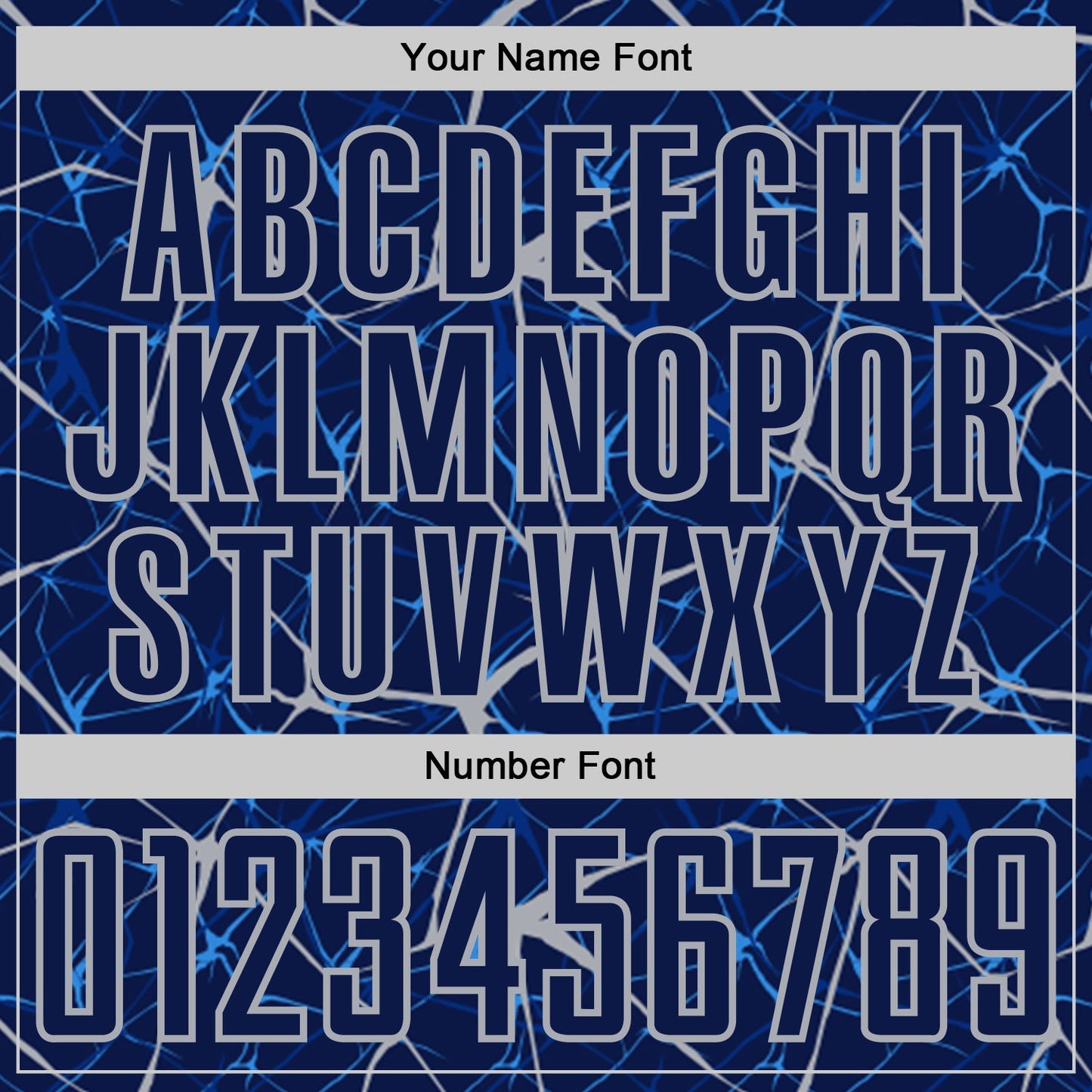 Custom Navy-Gray Abstract Network Crackle Sublimation Soccer Uniform Jersey view 6