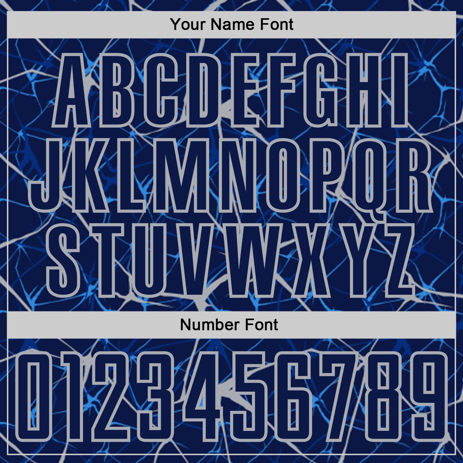 Custom Navy-Gray Abstract Network Crackle Sublimation Soccer Uniform Jersey view 6