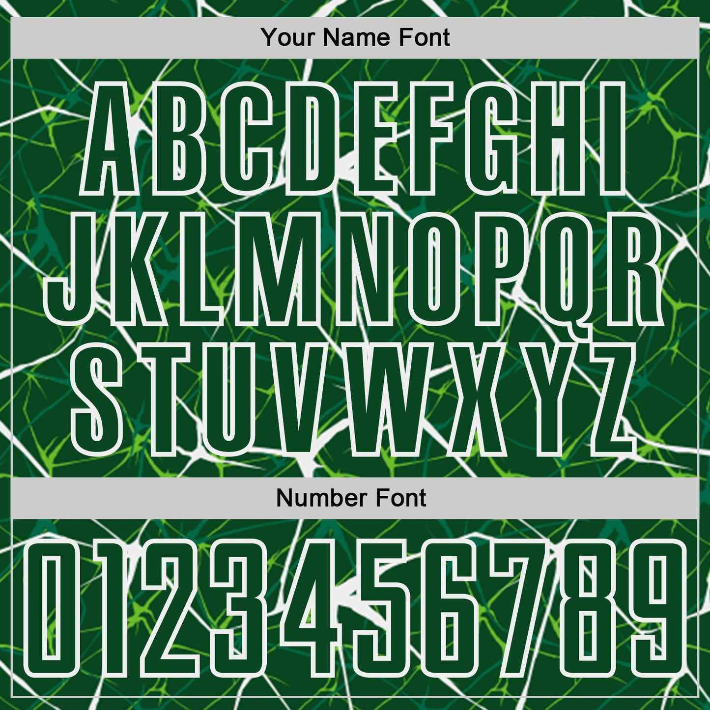 Custom Green-White Abstract Network Crackle Sublimation Soccer Uniform Jersey view 6