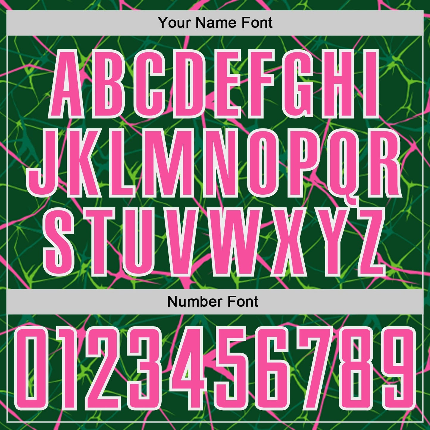 Custom Green Pink-White Abstract Network Crackle Sublimation Soccer Uniform Jersey view 6