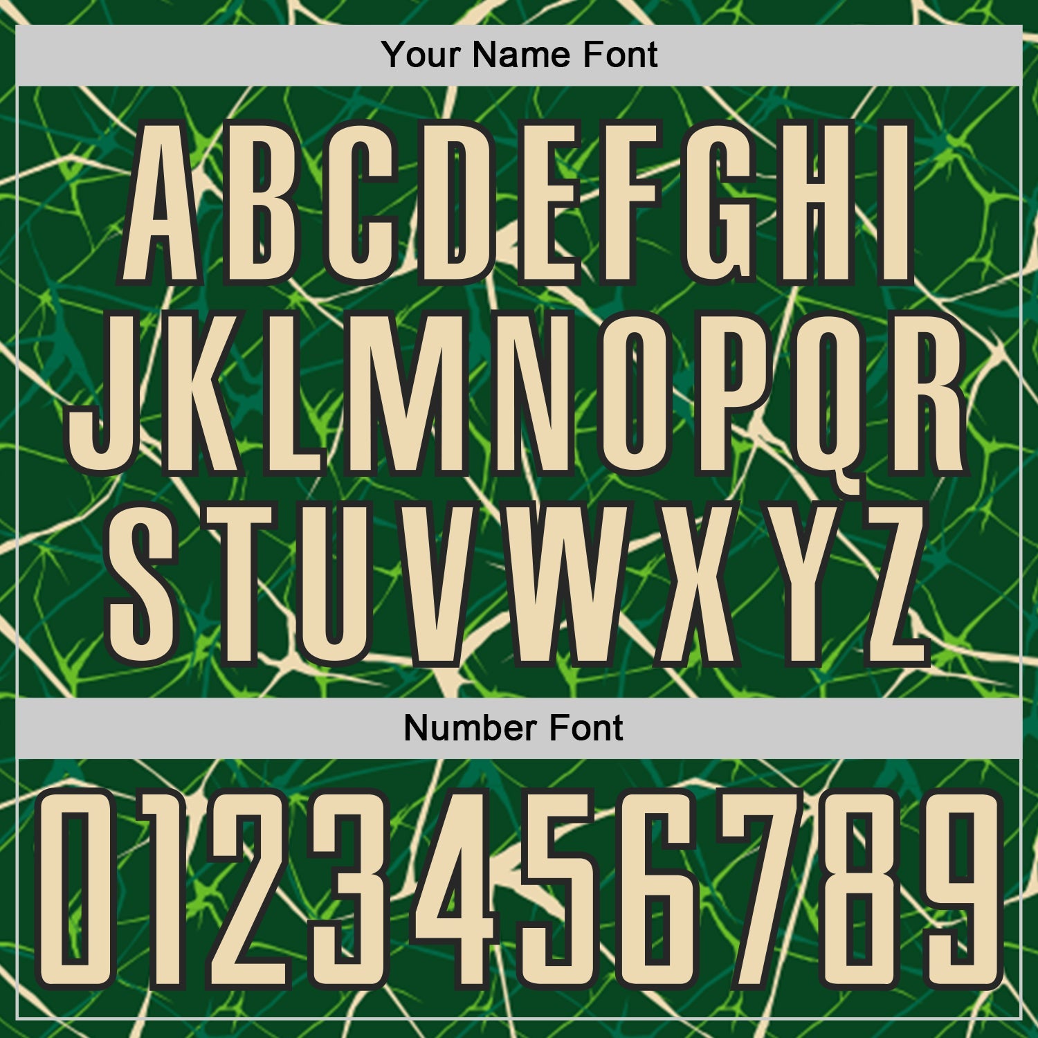 Custom Green Cream-Black Abstract Network Crackle Sublimation Soccer Uniform Jersey view 6