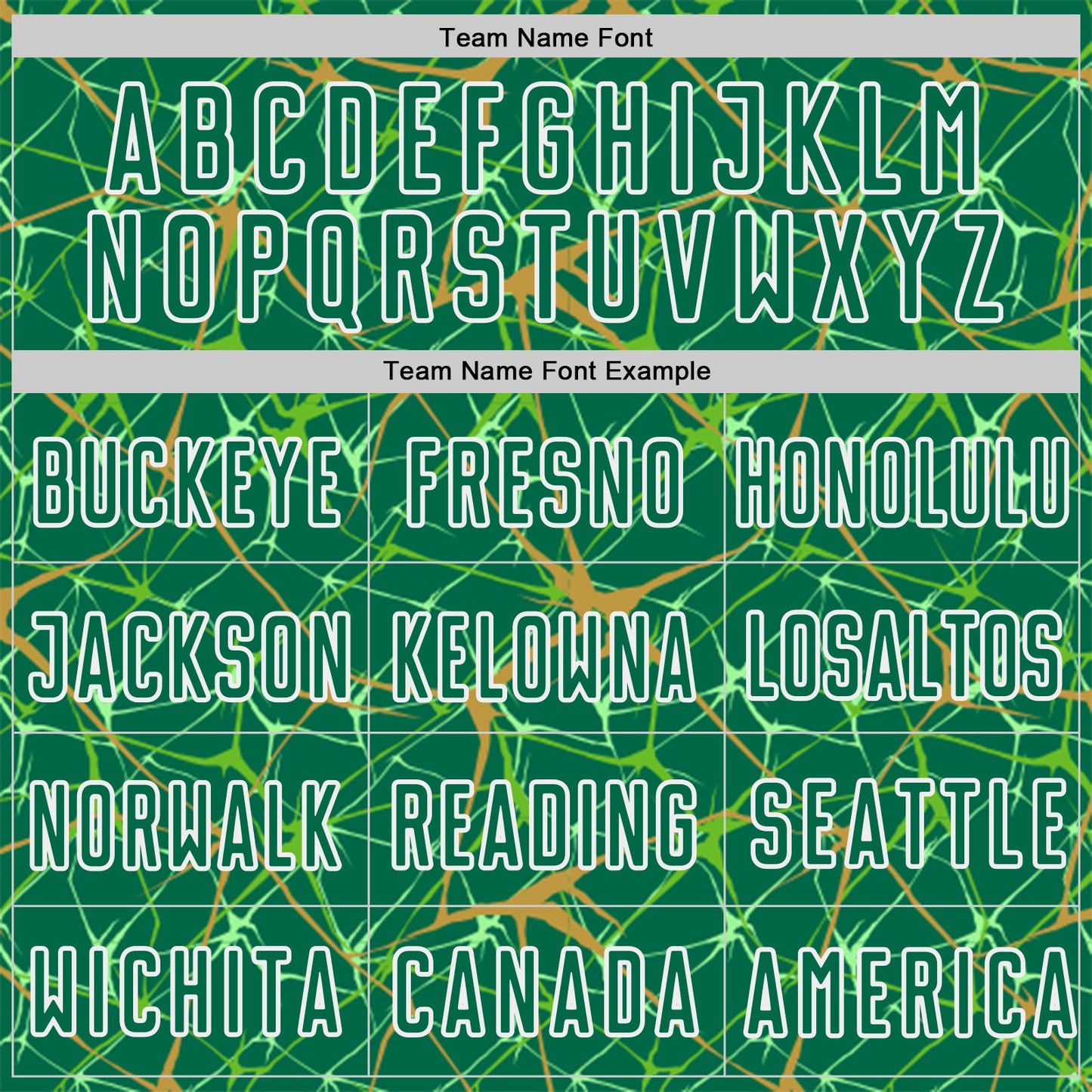 Custom Kelly Green Old Gold-White Abstract Network Crackle Sublimation Soccer Uniform Jersey view 5