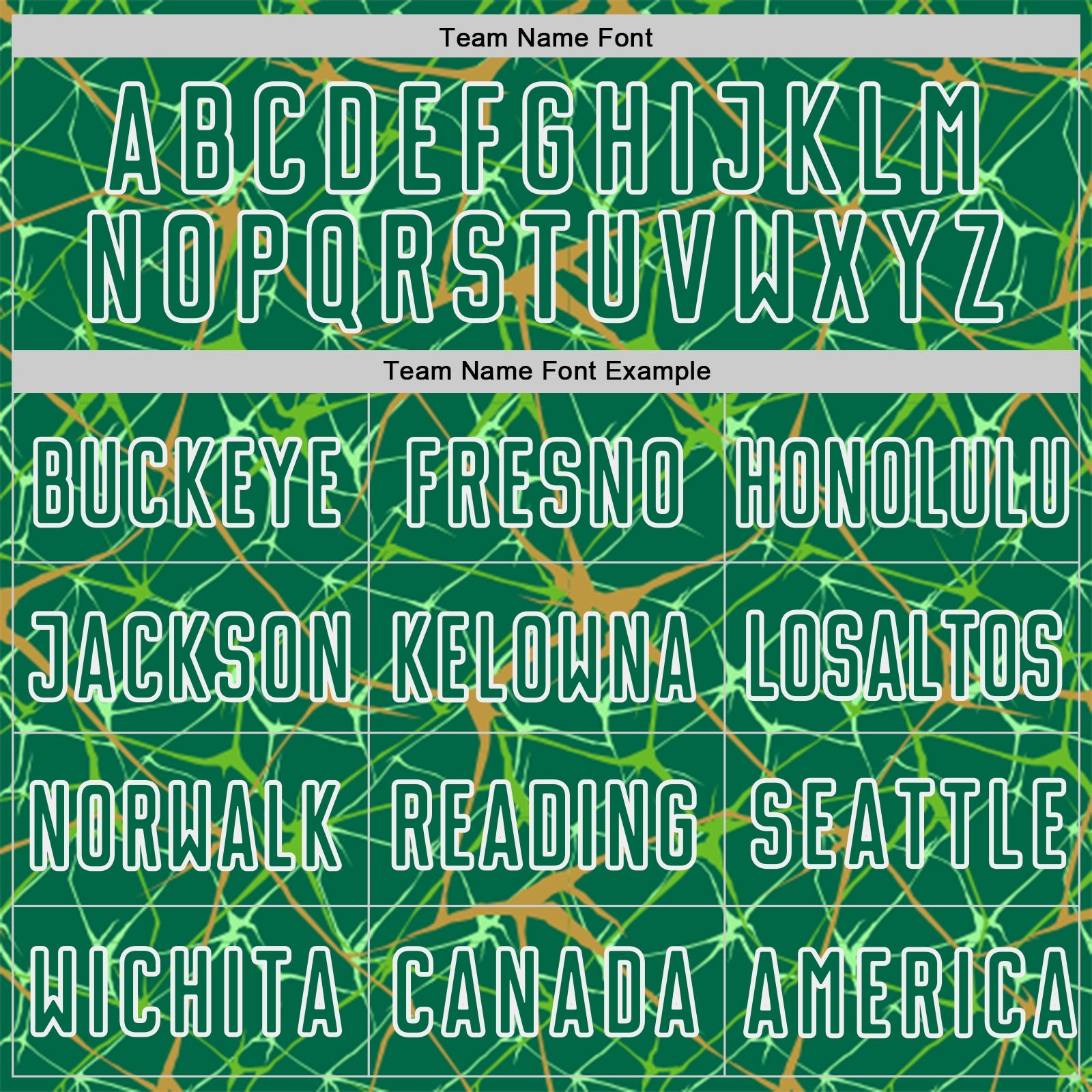 Custom Kelly Green Old Gold-White Abstract Network Crackle Sublimation Soccer Uniform Jersey view 5