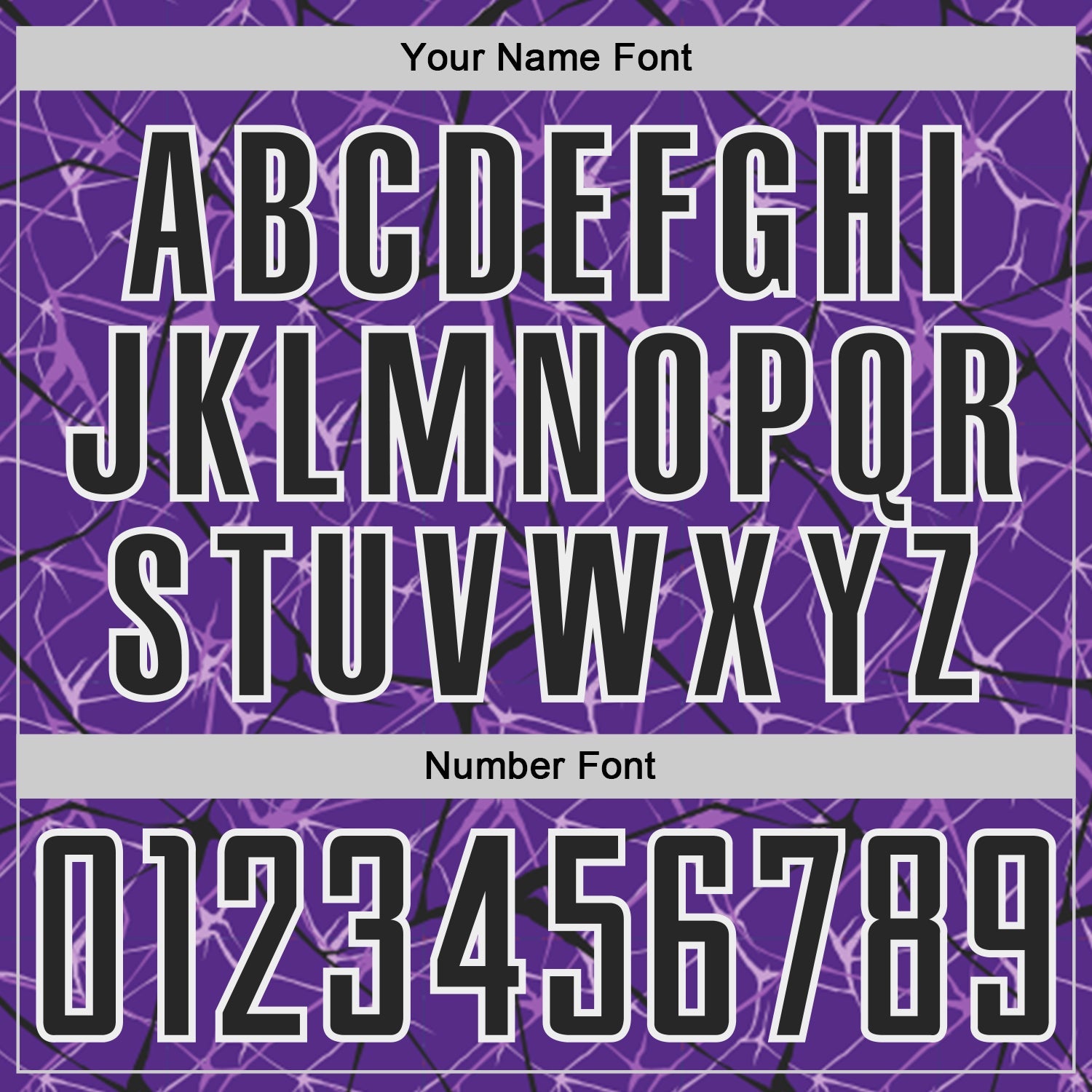 Custom Purple Black-White Abstract Network Crackle Sublimation Soccer Uniform Jersey view 6
