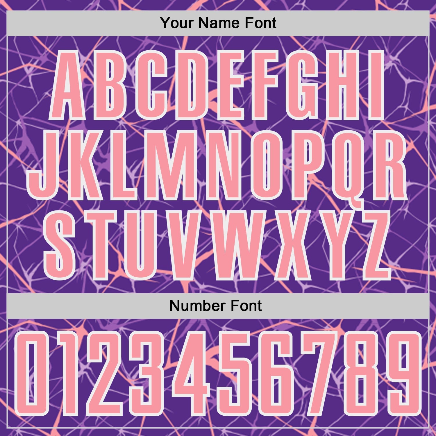 Custom Purple Medium Pink-White Abstract Network Crackle Sublimation Soccer Uniform Jersey view 6