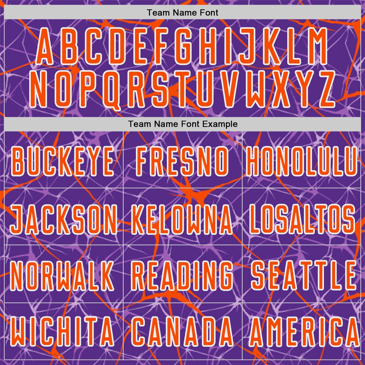 Custom Purple Orange-White Abstract Network Crackle Sublimation Soccer Uniform Jersey view 5